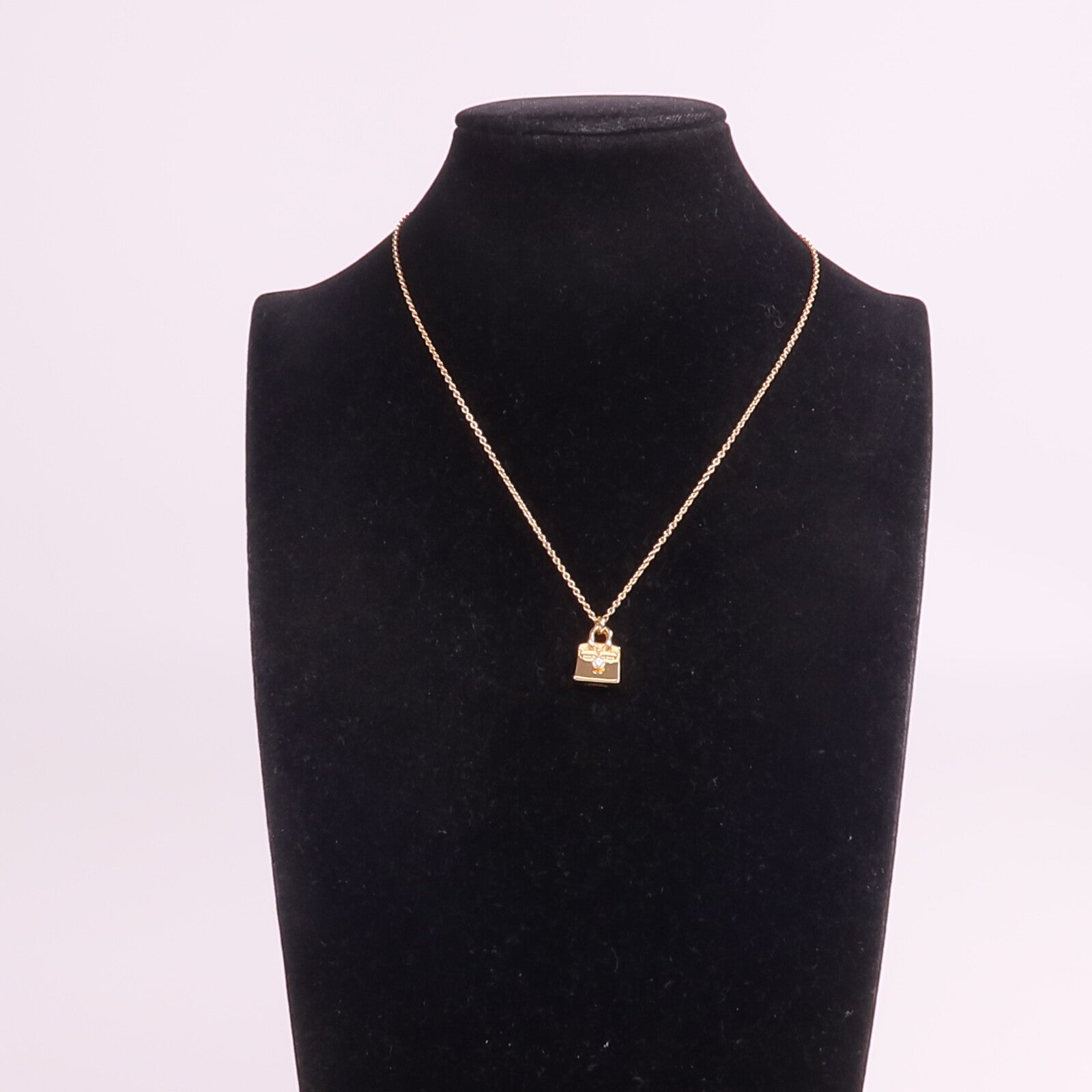 HERMES 【激減優惠】18K玫瑰金Amulettes Birkin Diamond Pendant鑽石項鍊