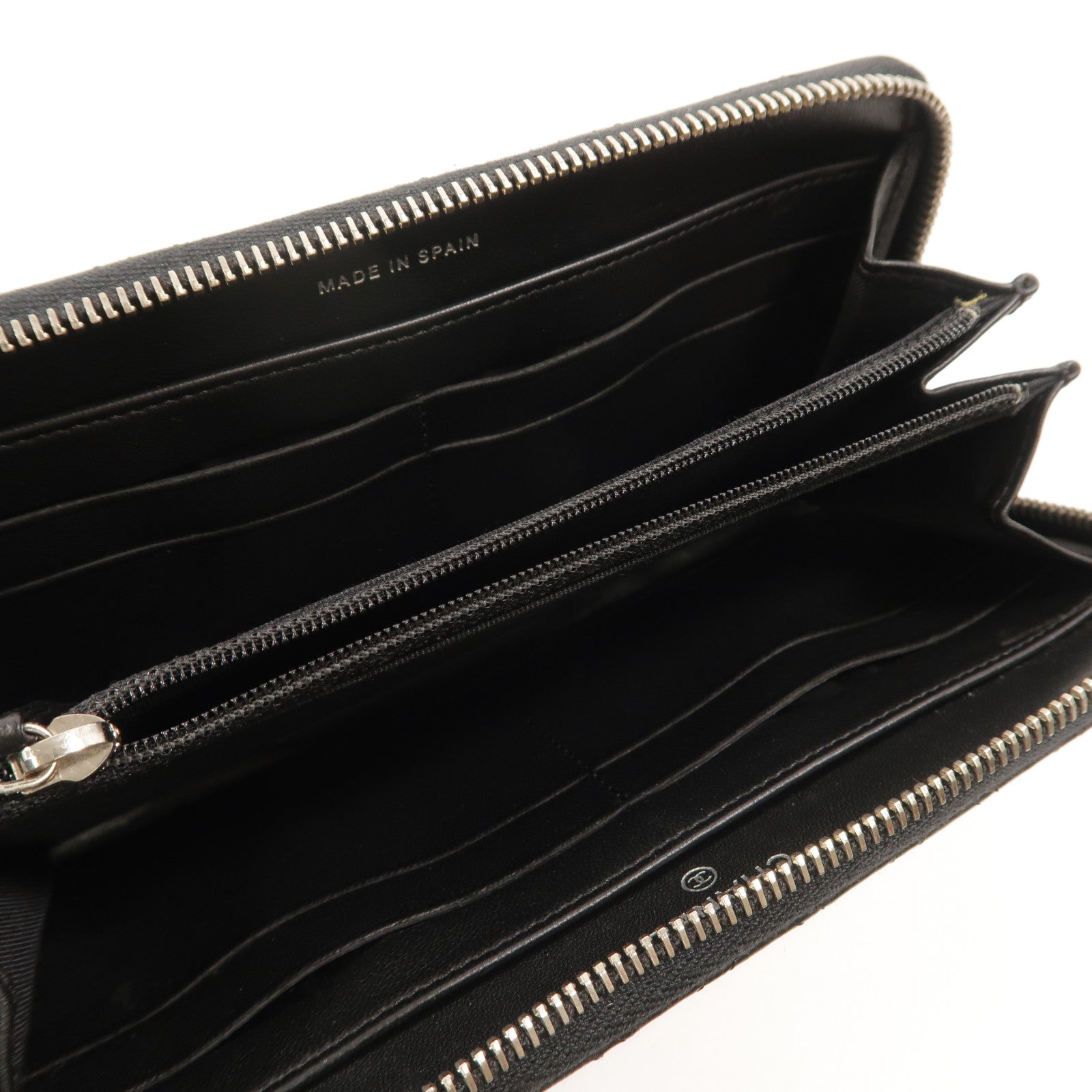 CHANEL 羊皮皮革Zipper Long Wallet長錢包