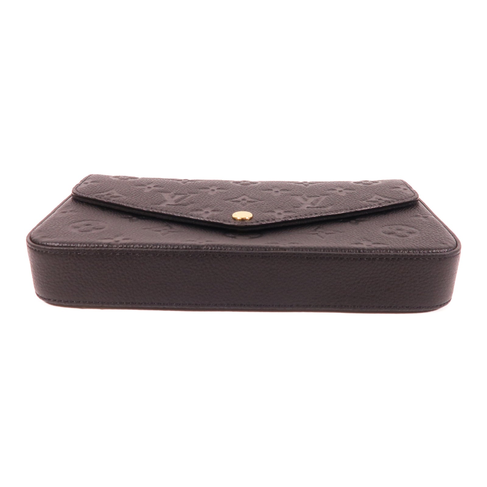 LOUIS VUITTON Monogram Empreinte Felicie Pochette金扣鏈帶肩背袋