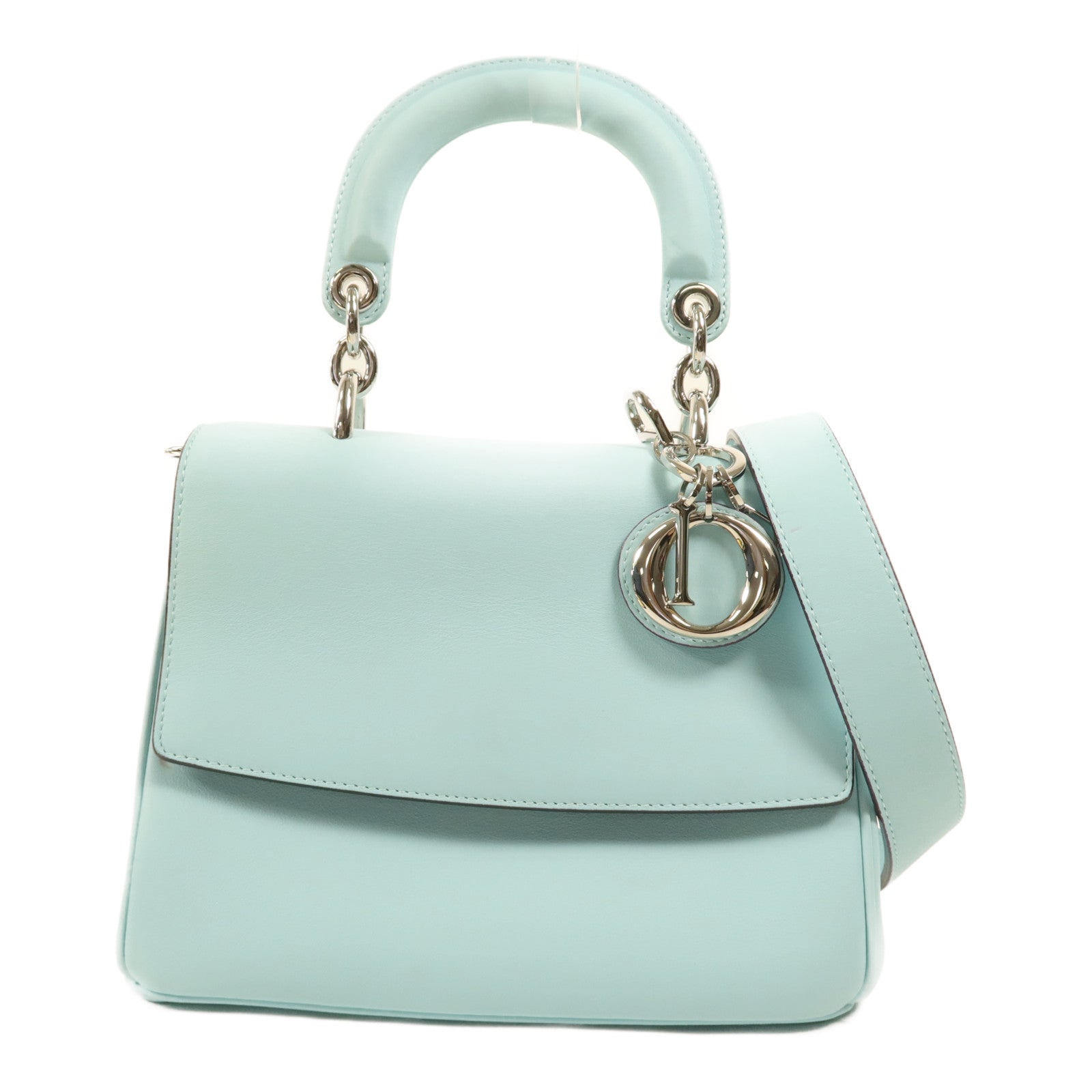 Dior 牛皮皮革Be Dior銀扣手挽肩背兩用袋