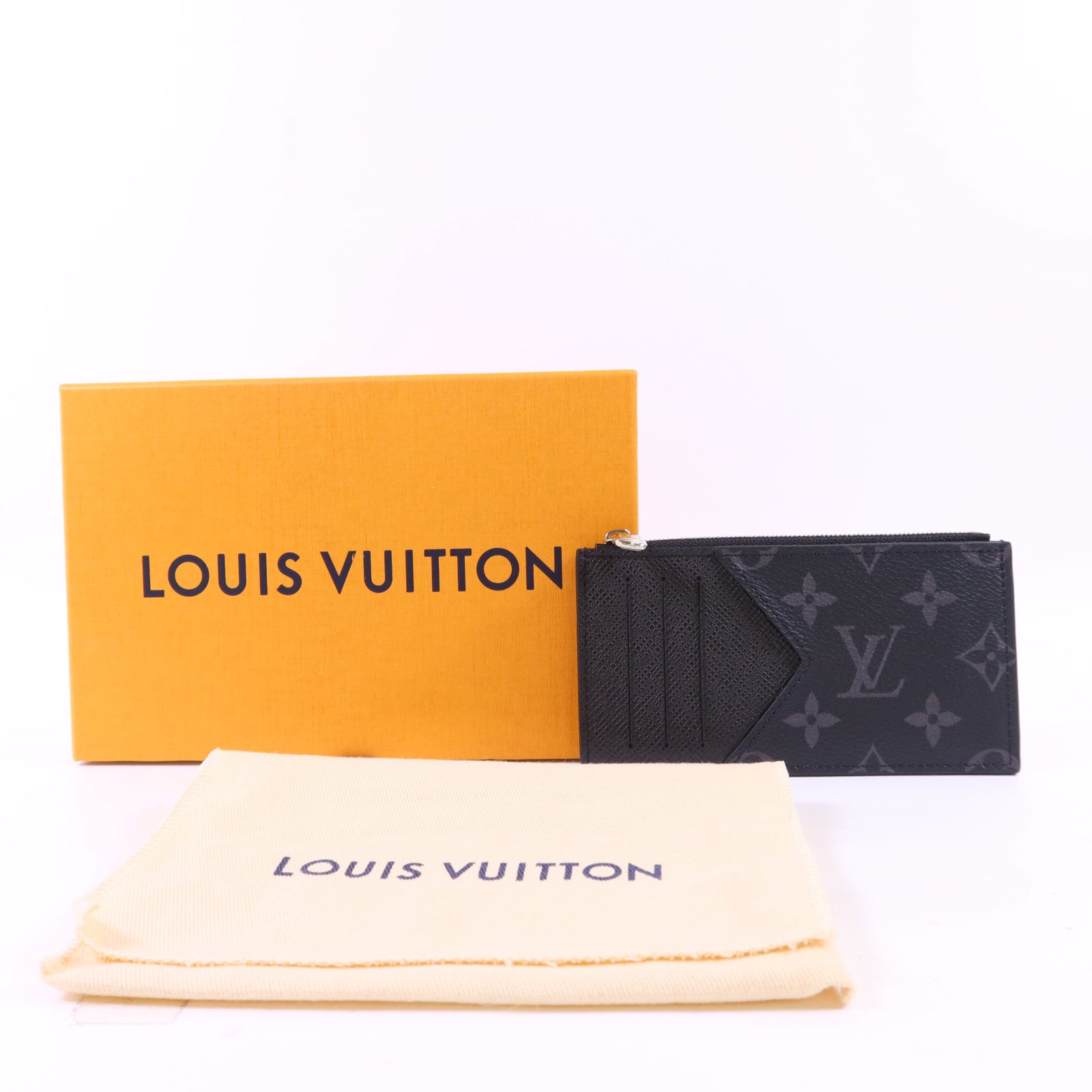LOUIS VUITTON Taigarama Coin Card Holder銀扣零錢包/?片套