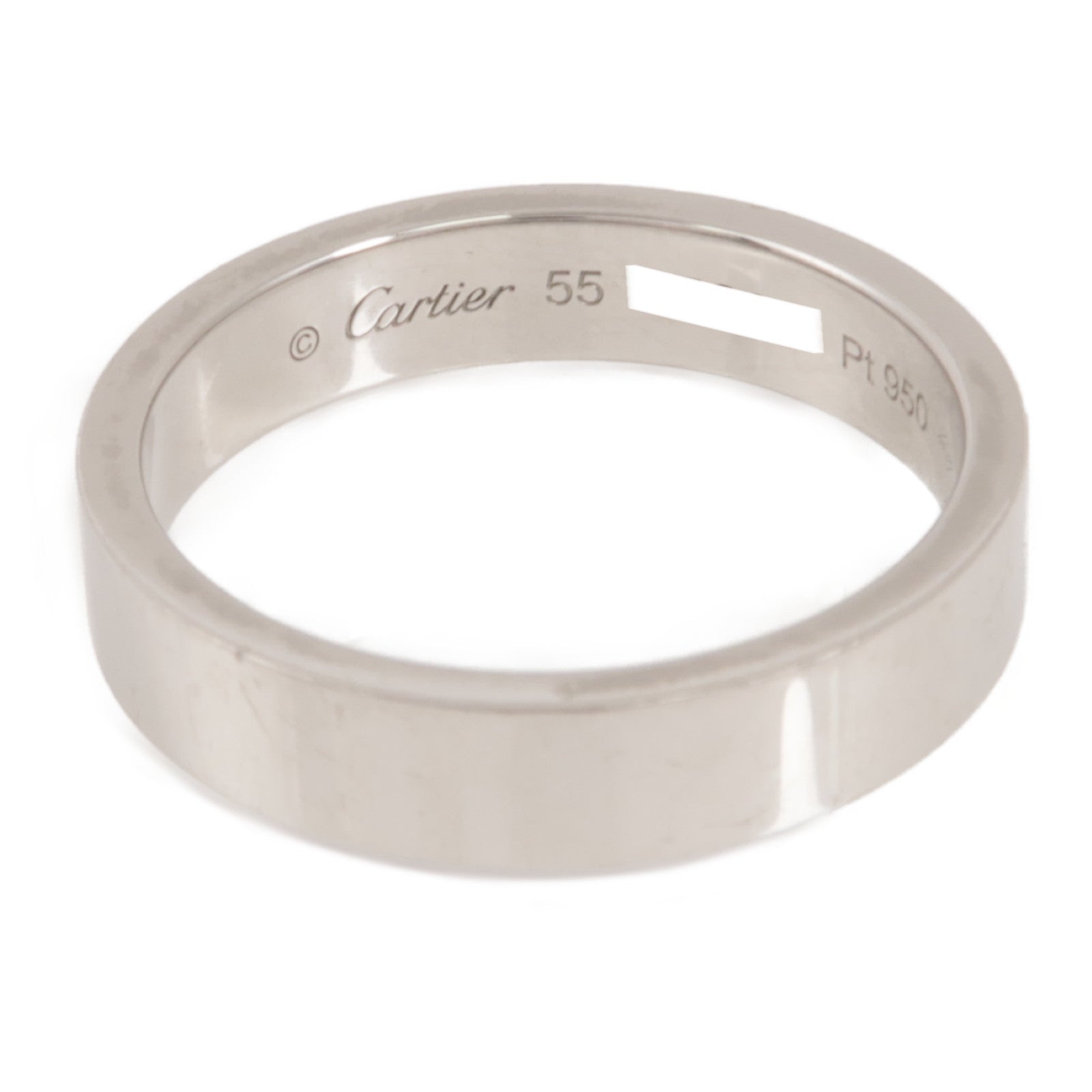 CARTIER PT950鉑金Ring戒指Cartier#55/US#7