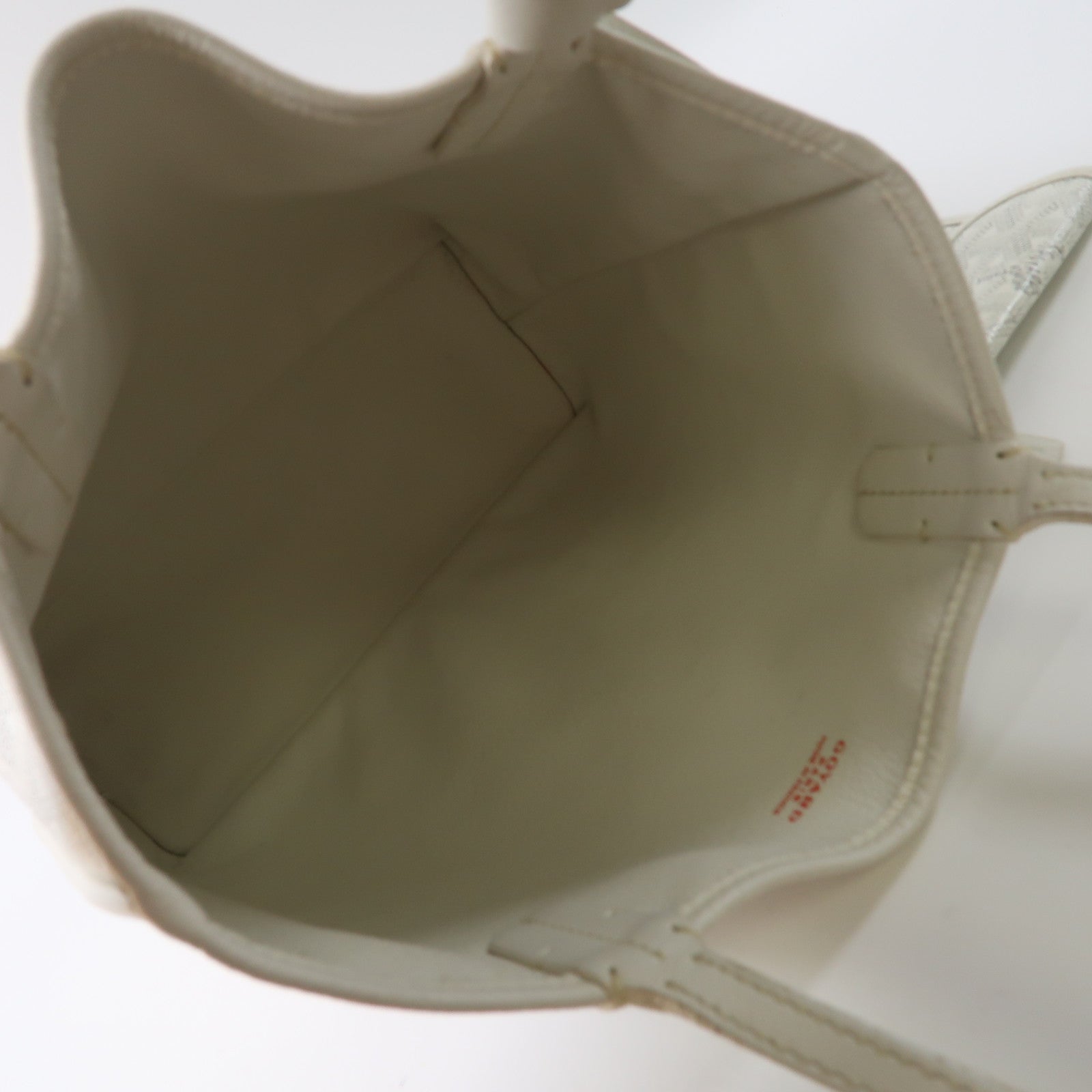 GOYARD 【激減優惠】塗層帆布Mini Anjou手挽袋白色