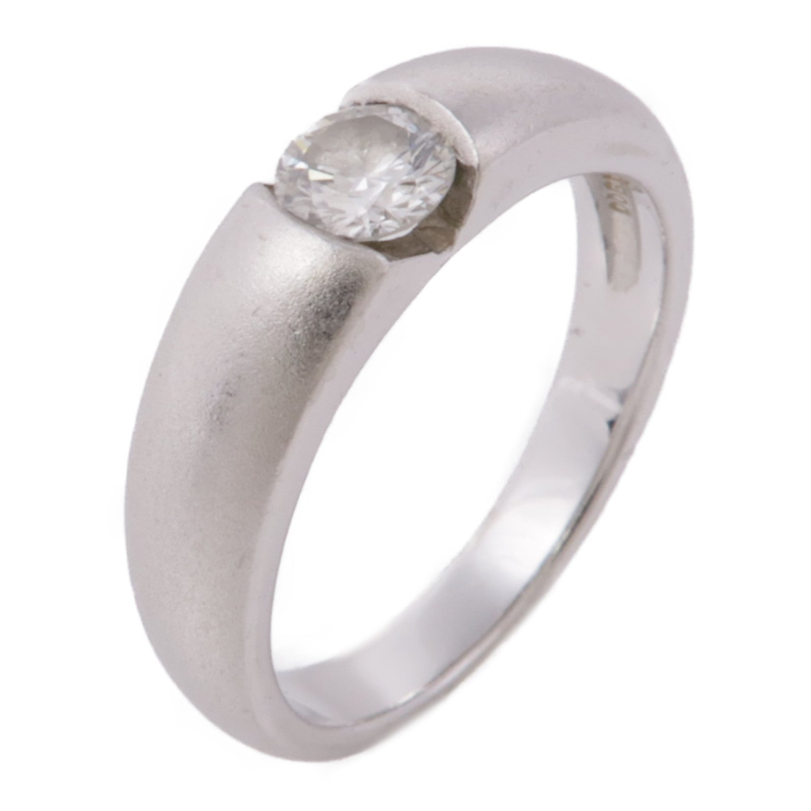 JEWELRY PT900鉑金/18K白金Diamond Ring鑽石戒指US#6.25