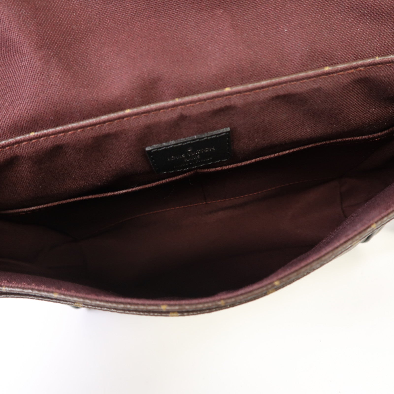 LOUIS VUITTON Monogram District PM銀扣肩背袋啡色