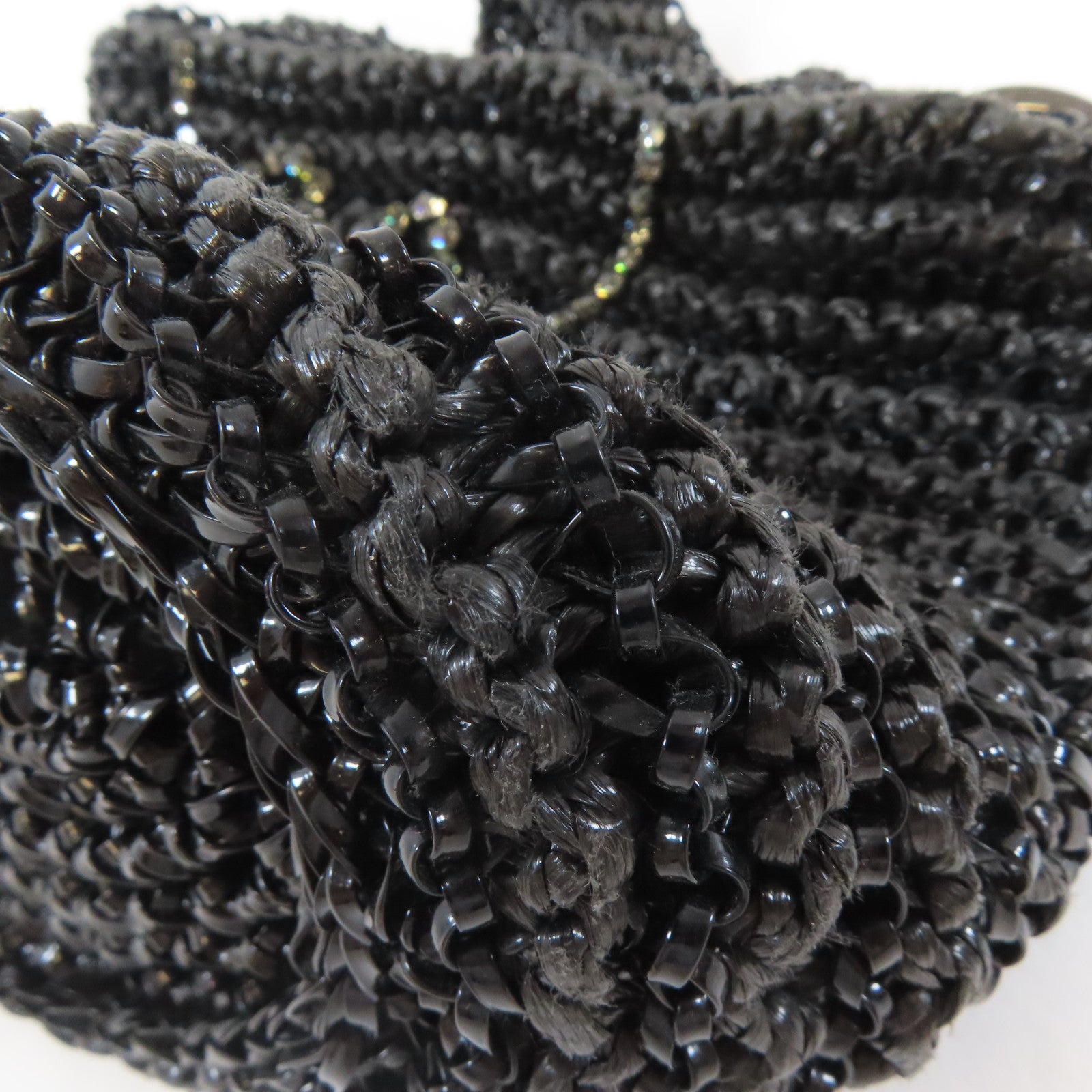 SELECTION PVC Anteprima Handbag黑扣手挽袋黑色