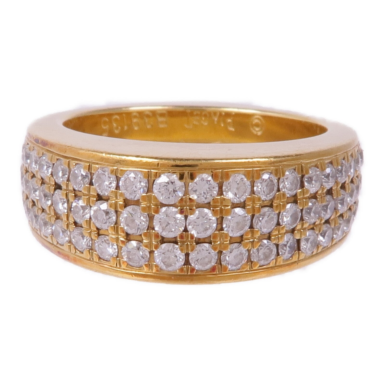 PIAGET 【激減優惠】18K黃金Diamond Ring鑽石戒指PIAGET#51/US#5.5