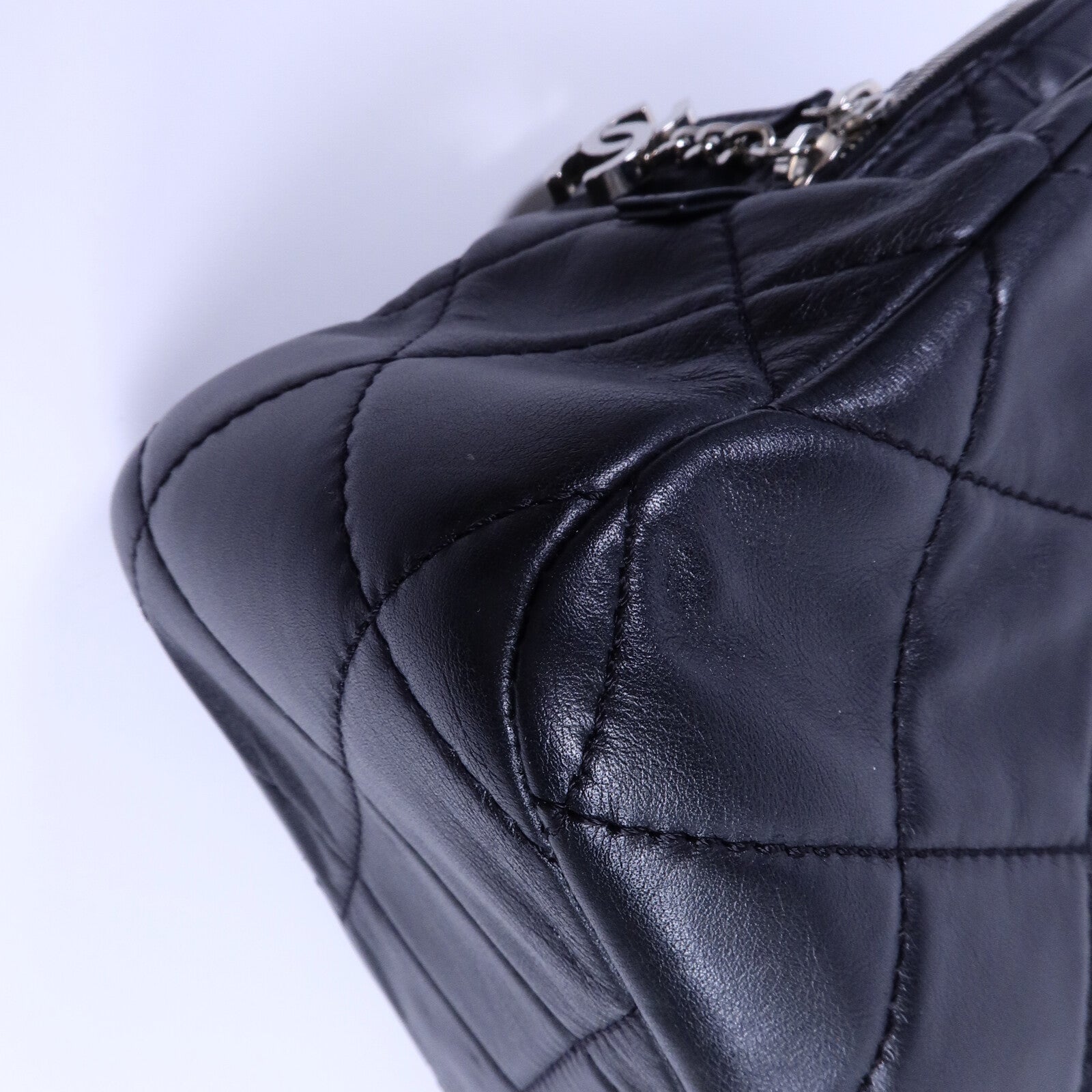 CHANEL 牛皮皮革Chain Shoulder Bag鏈帶手挽袋