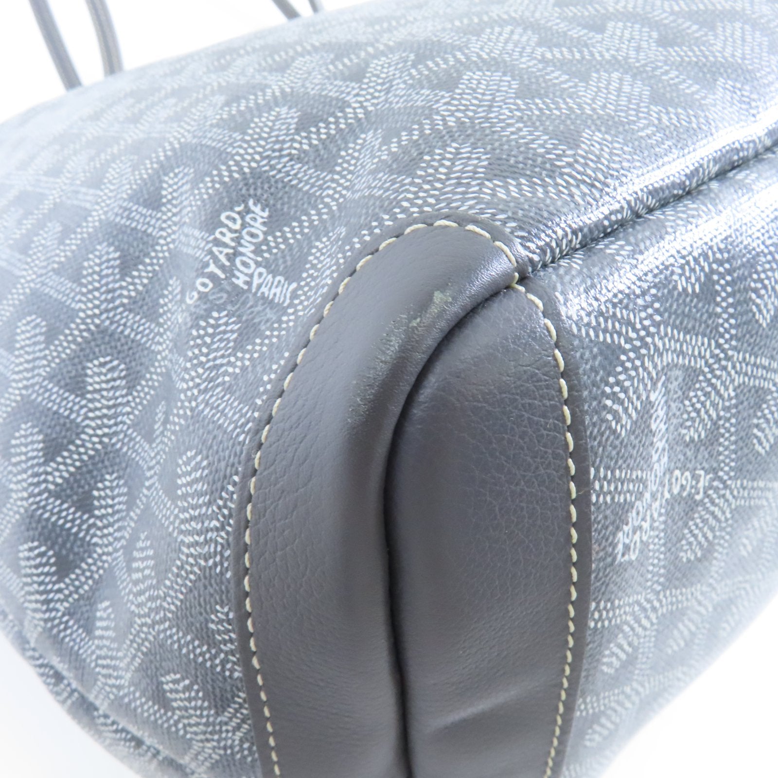 GOYARD 塗層帆布Tote Bag銀扣手挽袋灰色