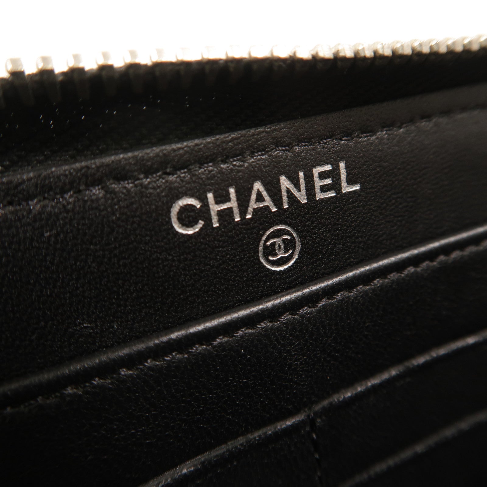 CHANEL 羊皮皮革Zipper Long Wallet長錢包
