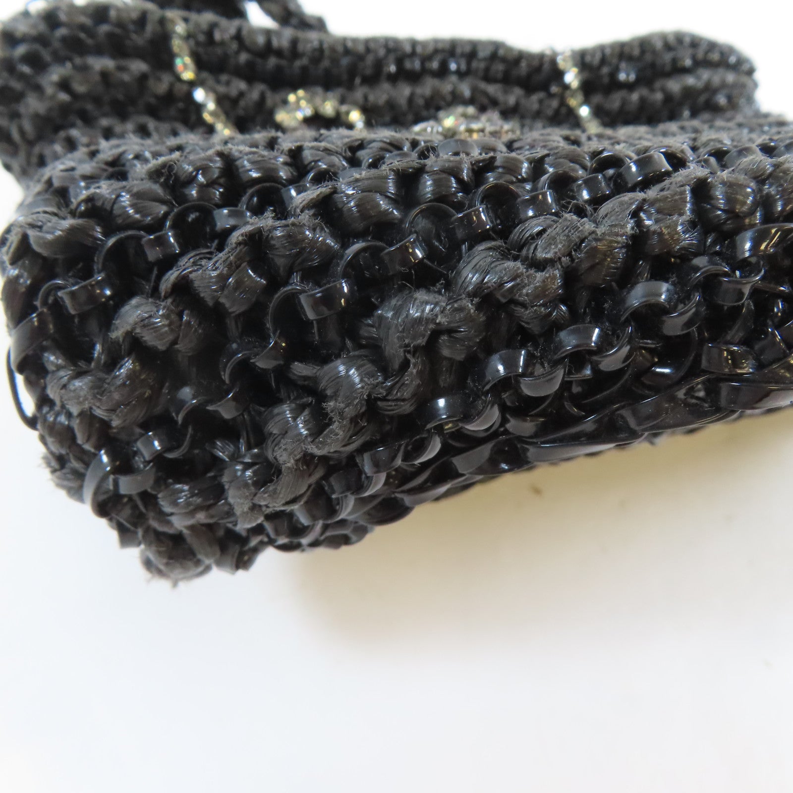 SELECTION PVC Anteprima Handbag黑扣手挽袋黑色