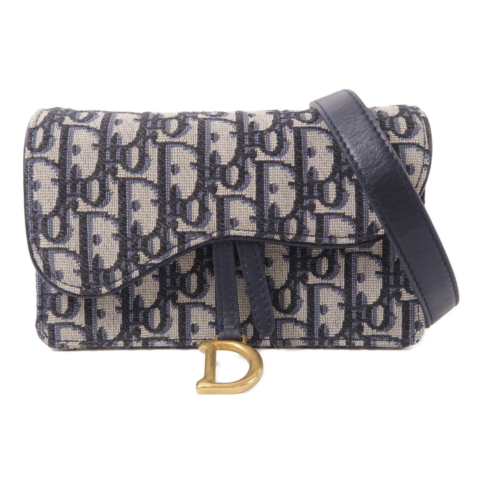 Dior 帆布Oblique Saddle Belt Bag腰包