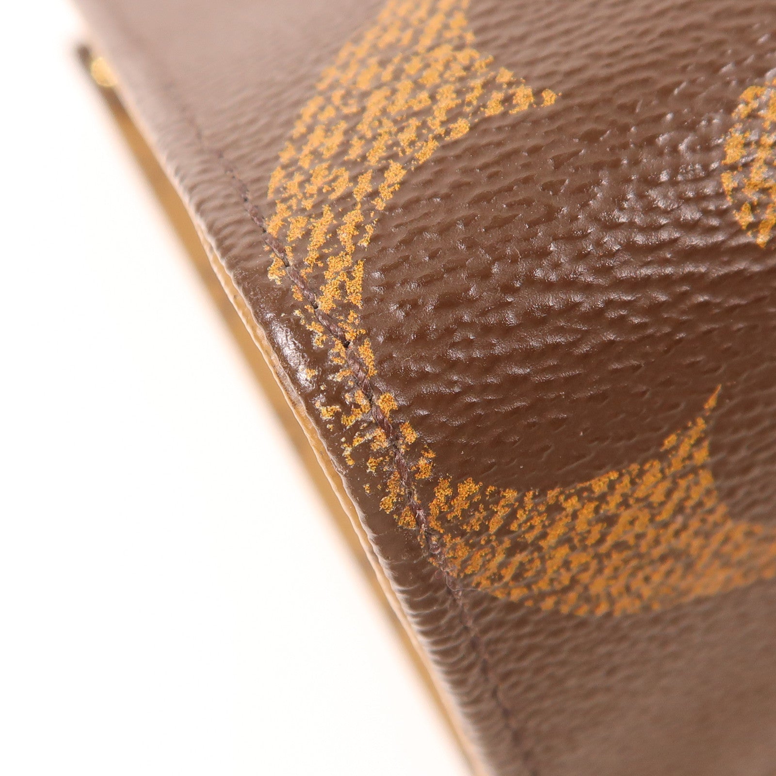 LOUIS VUITTON Monogram On The Go MM金扣手挽肩背兩用袋棕色