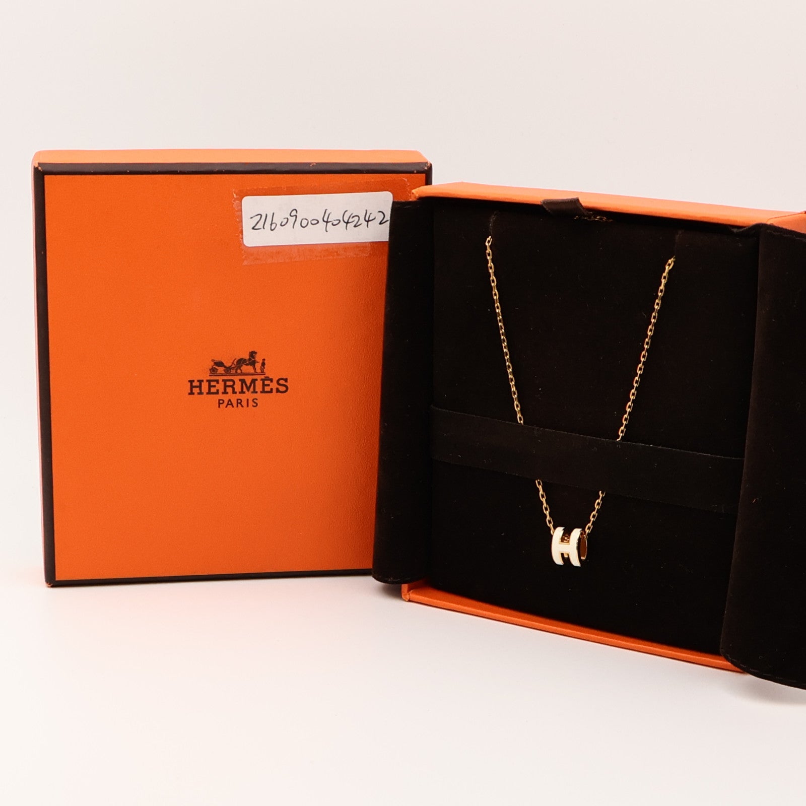 HERMES 金屬Mini Pop H項鍊