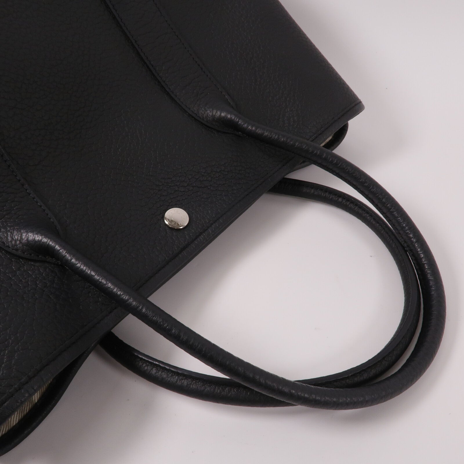 HERMES Negonda皮革Garden Party PM手挽袋Noir