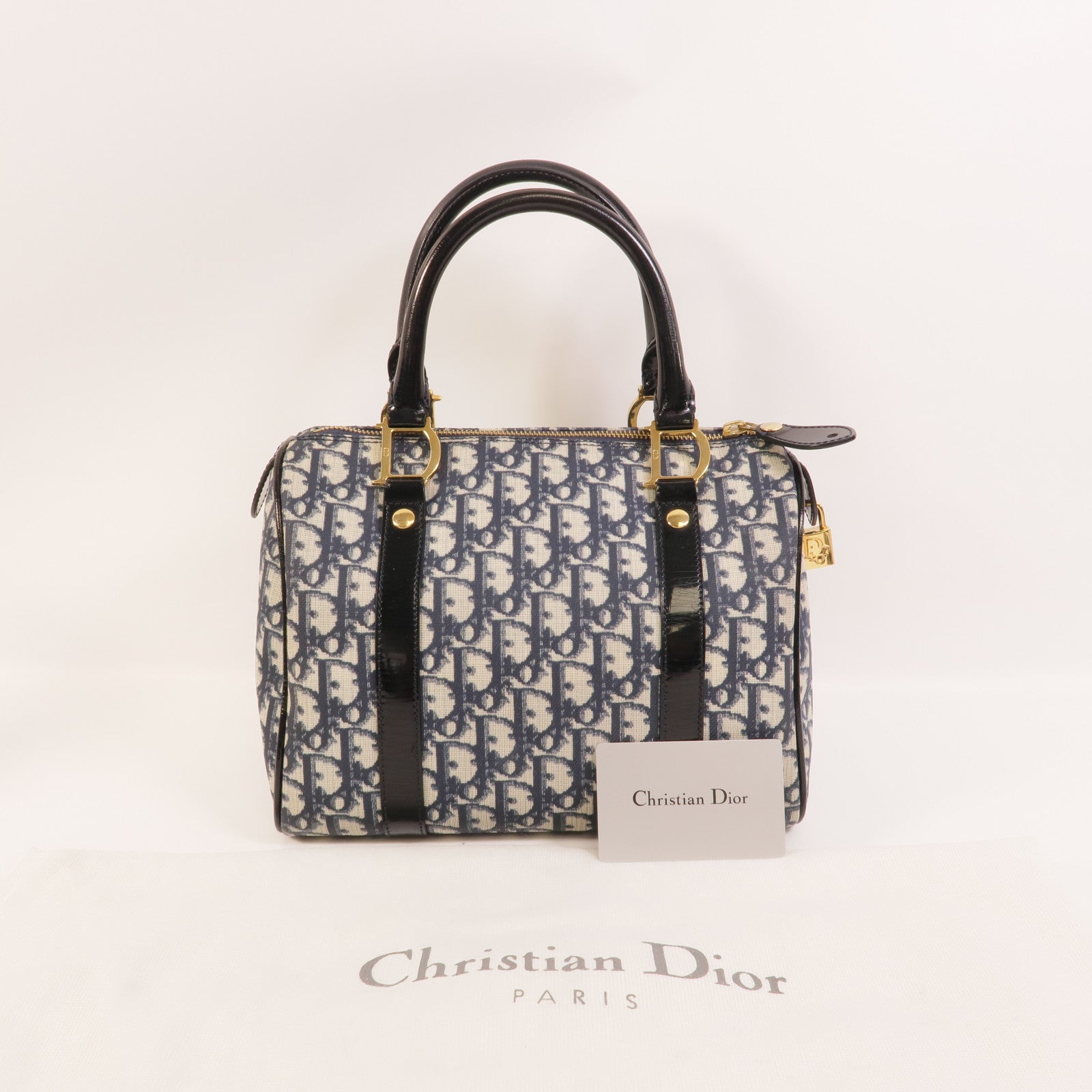 Dior 塗層帆布Vintage Boston Bag手挽袋