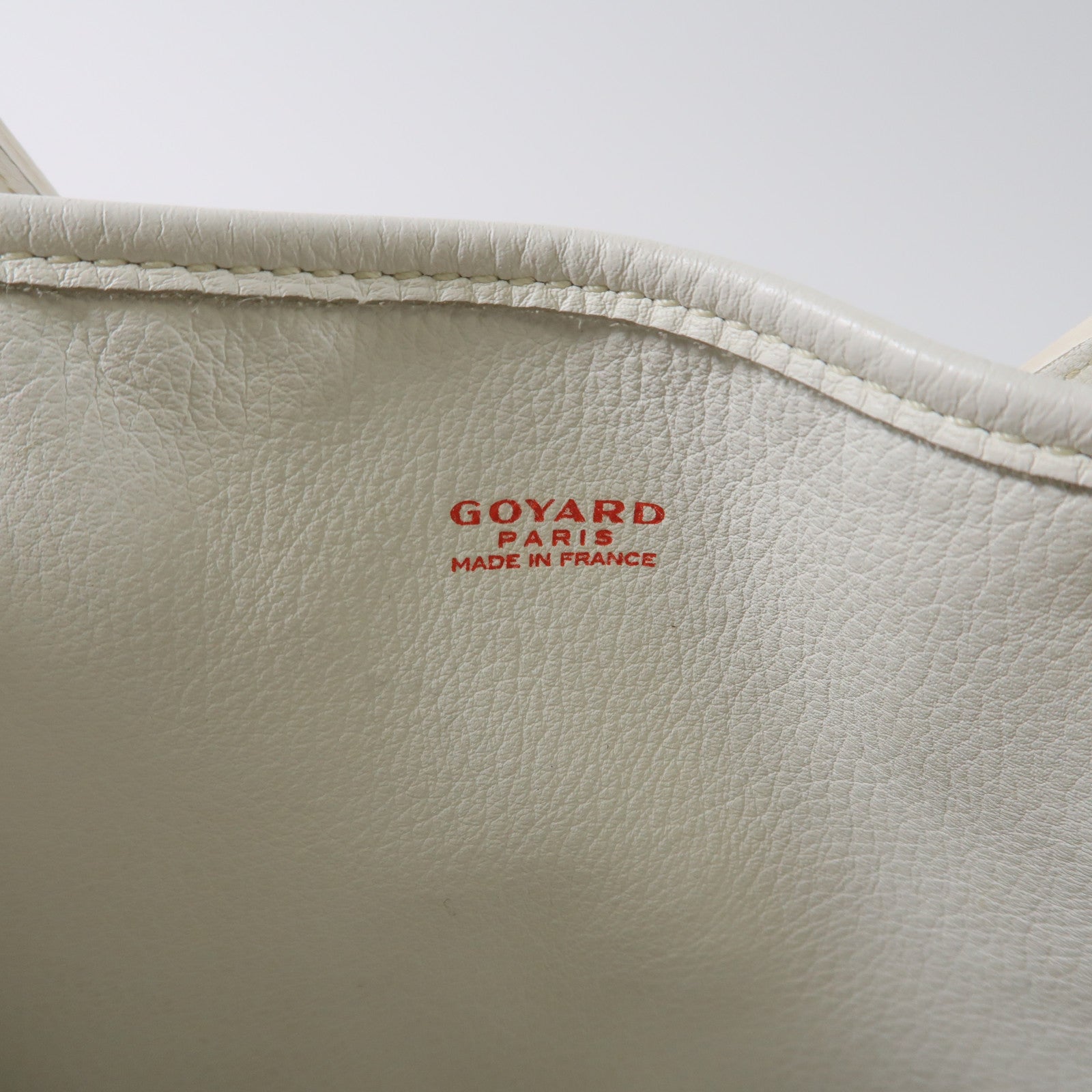 GOYARD 【激減優惠】塗層帆布Mini Anjou手挽袋白色