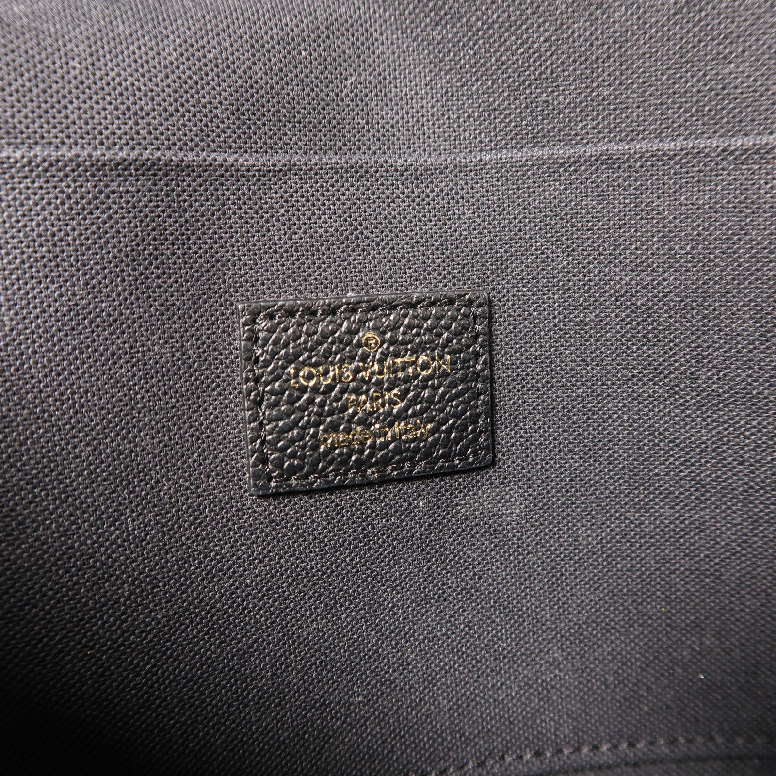 LOUIS VUITTON Monogram Empreinte Felicie Pochette金扣鏈帶肩背袋黑色