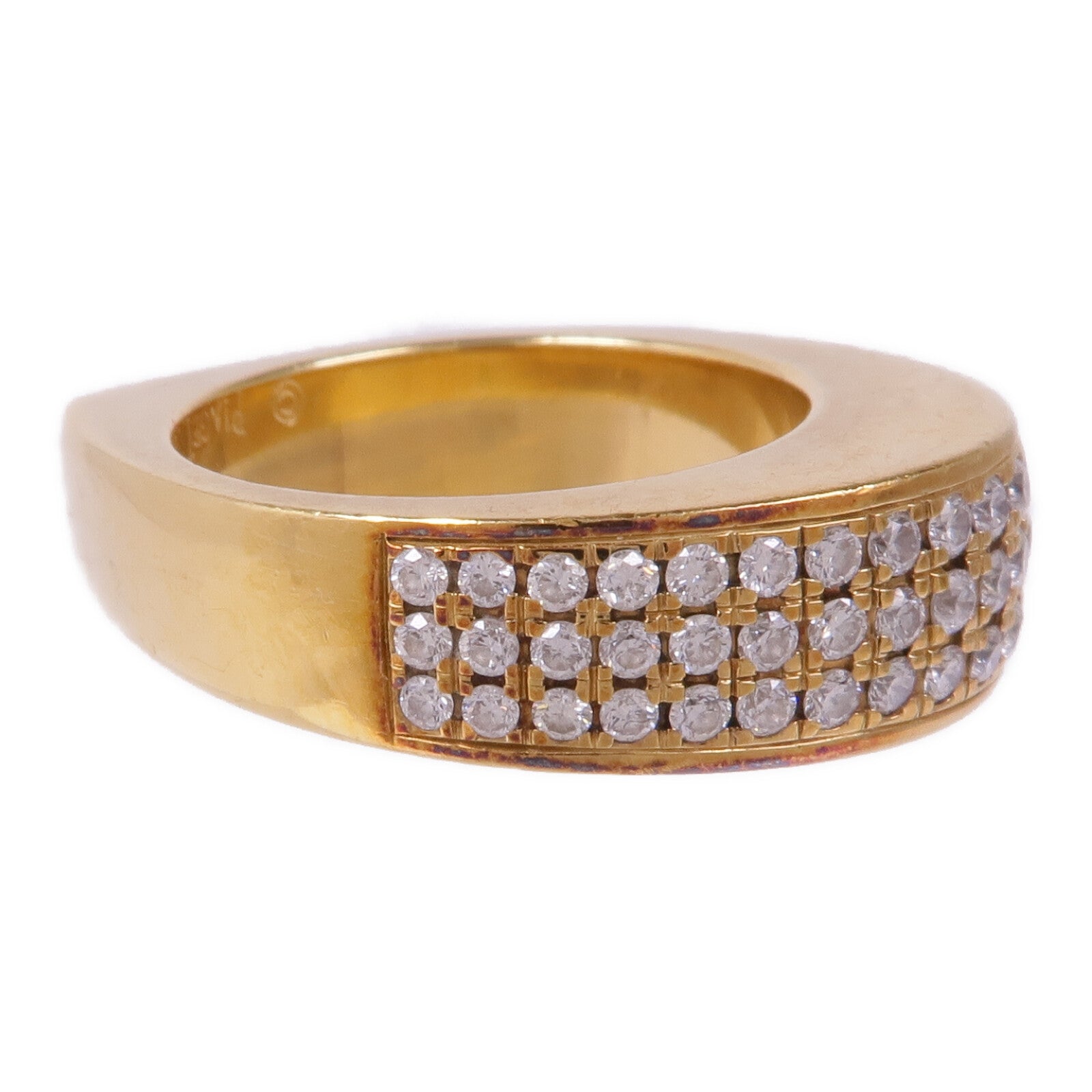 PIAGET 【激減優惠】18K黃金Diamond Ring鑽石戒指PIAGET#51/US#5.5