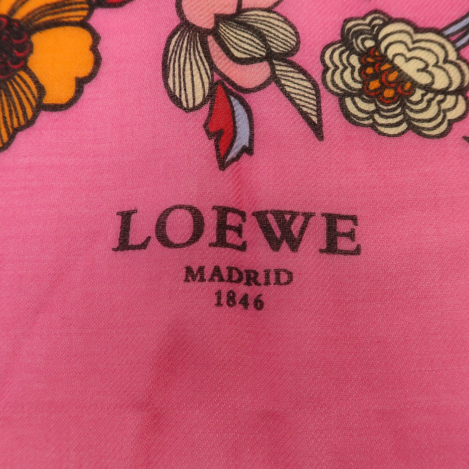 LOEWE 羊絨/絲質/羊毛Scarf圍巾