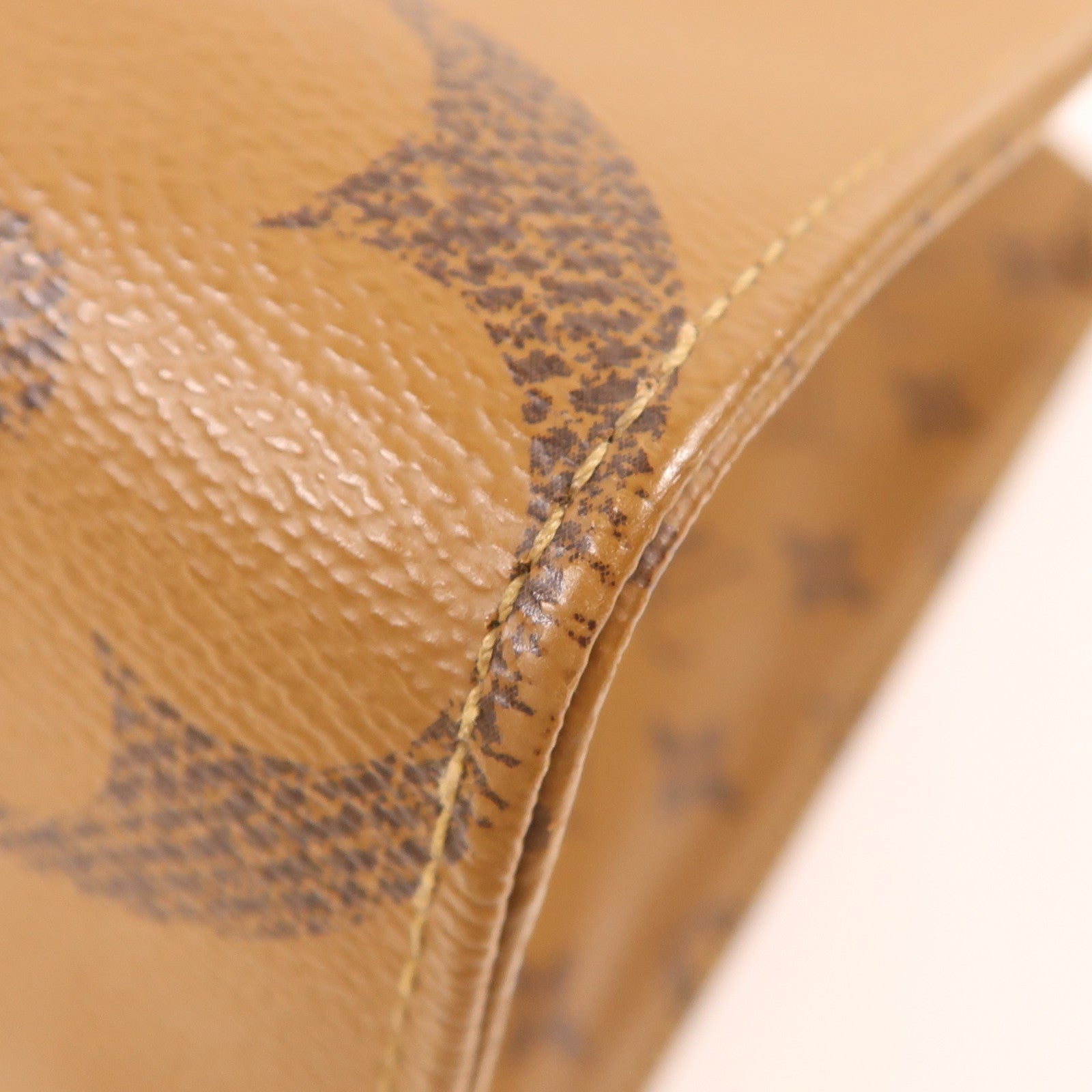 LOUIS VUITTON Monogram On The Go MM金扣手挽肩背兩用袋棕色