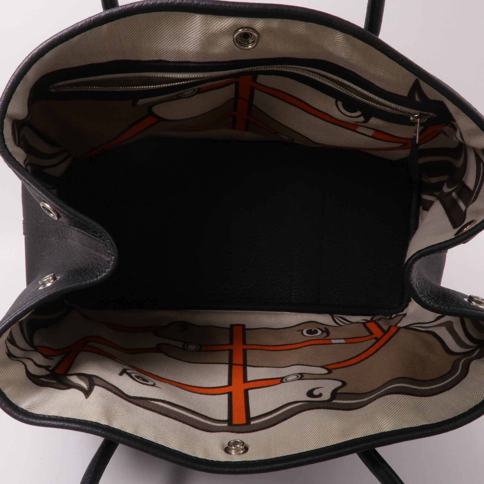 HERMES Negonda皮革Garden Party PM手挽袋Noir