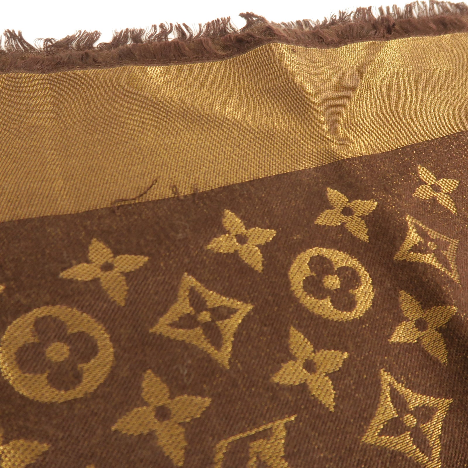 LOUIS VUITTON 絲質/羊绒Scarf圍巾