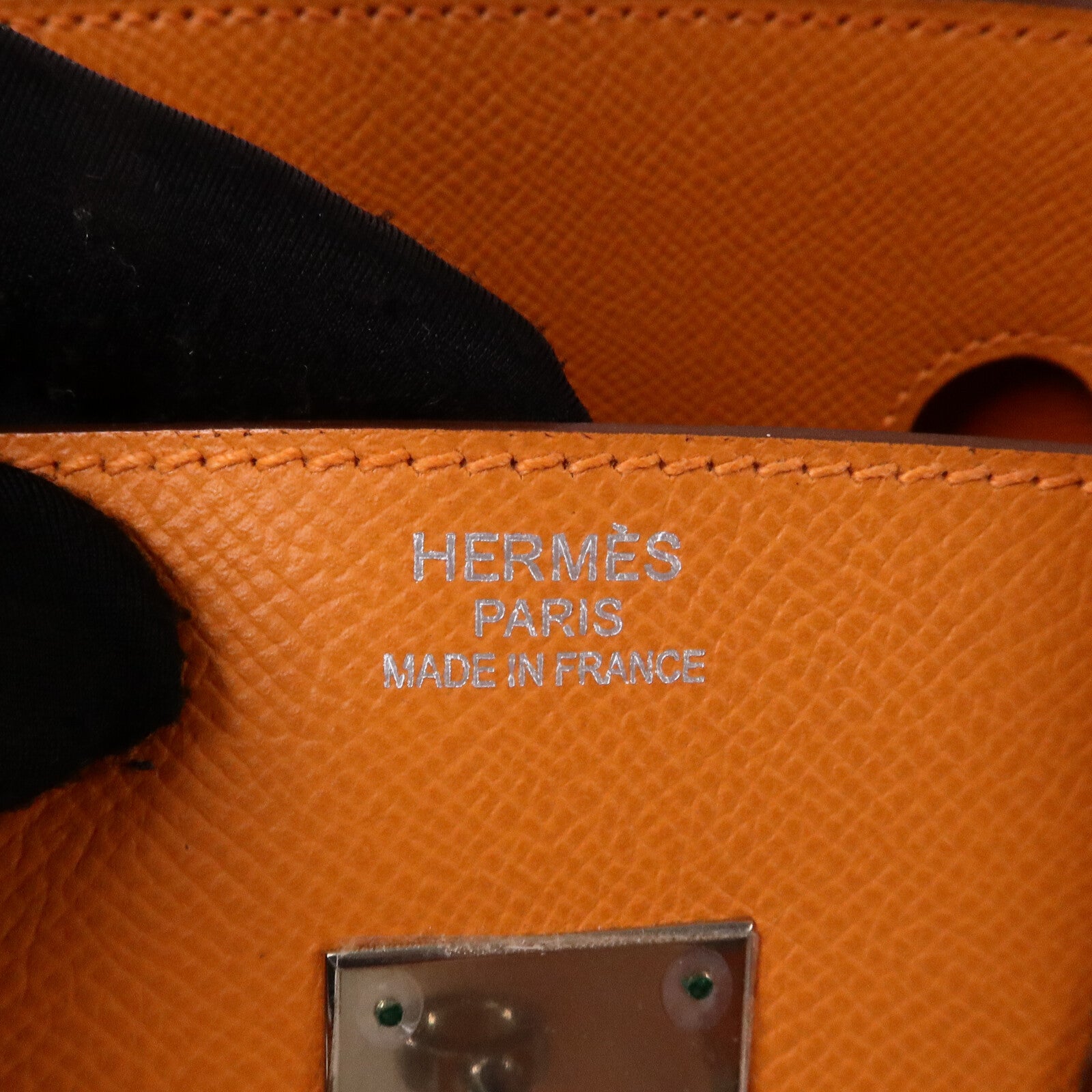 HERMES Epsom皮革Birkin 35手挽袋Orange