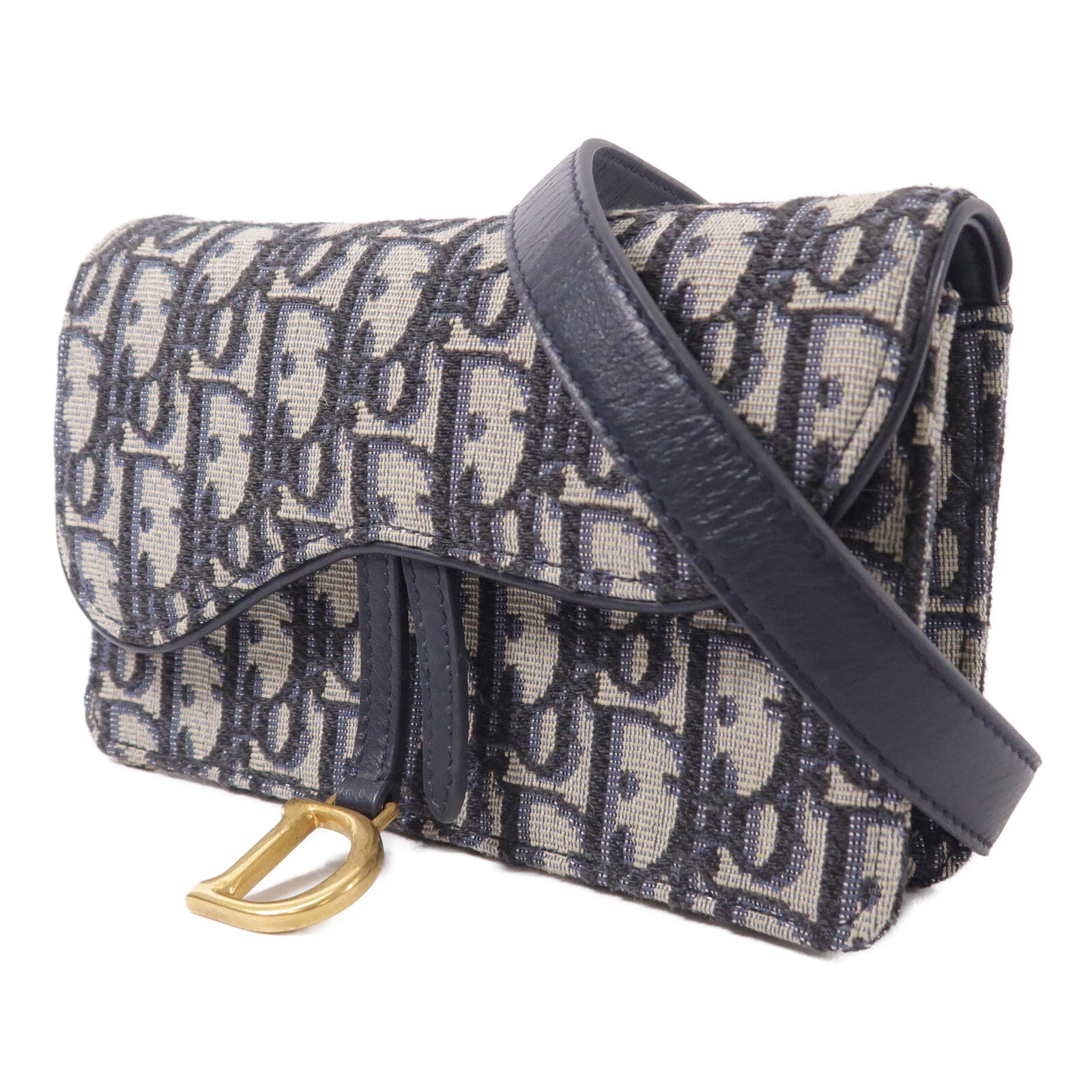 Dior 帆布Oblique Saddle Belt Bag腰包