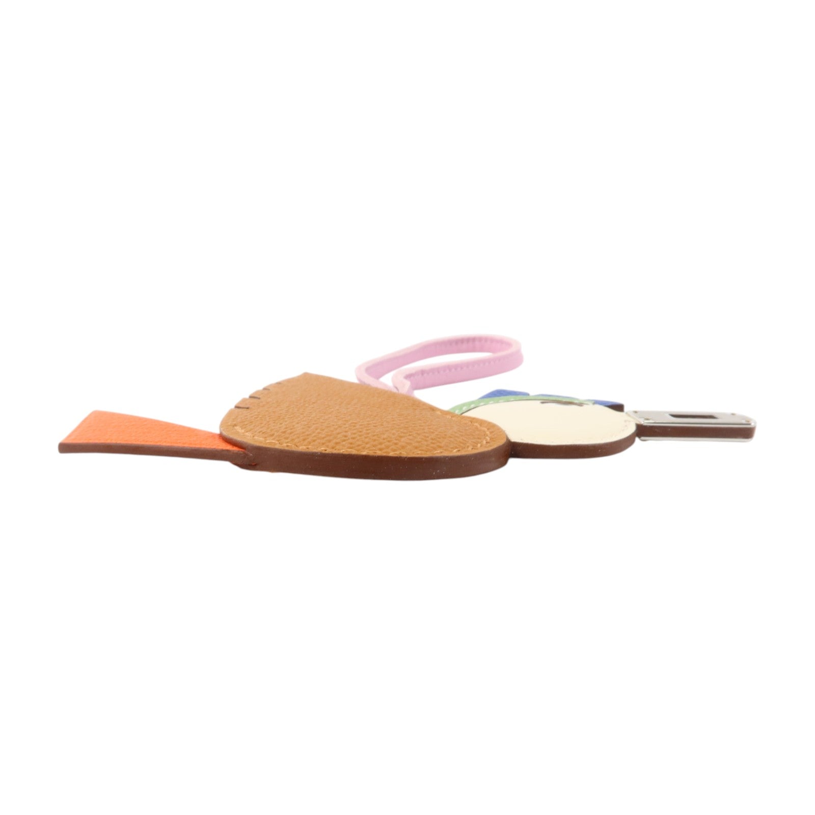 HERMES Epsom皮革/Swift皮革/Chevre皮革Birdy Charm掛飾Gold/Nata/Canopee