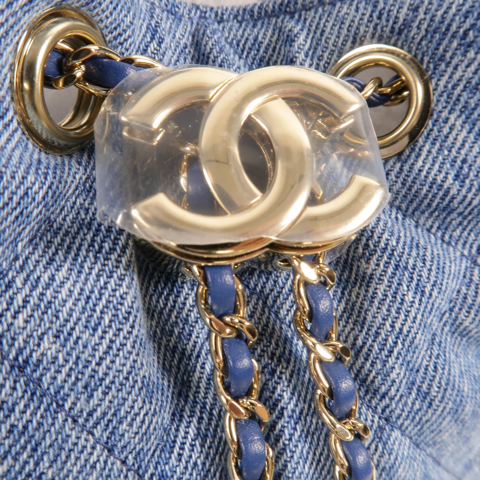 CHANEL 牛仔布Chanel 25 Small鏈帶肩背袋