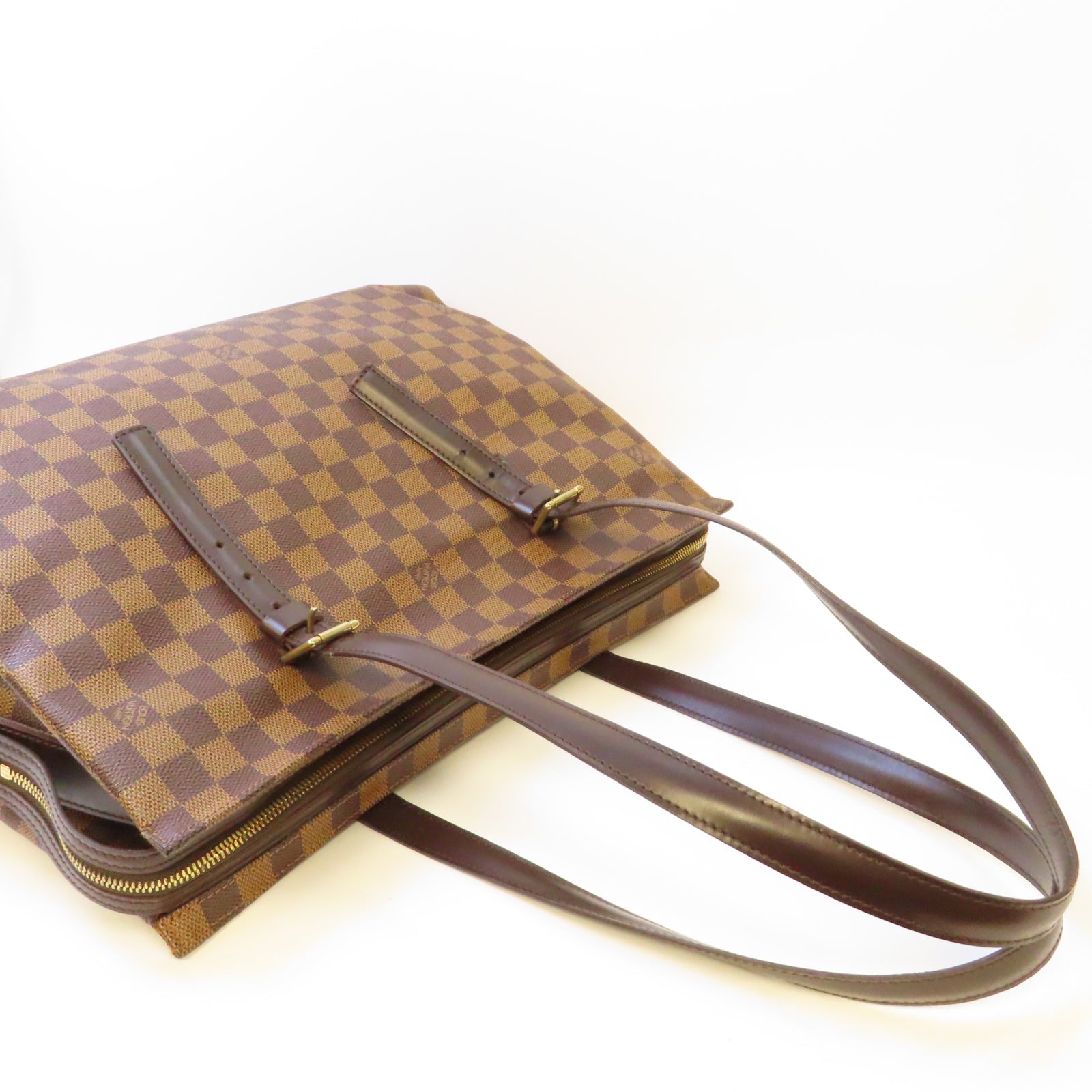 LOUIS VUITTON 【激減優惠】Damier Chelsea Tote Bag金扣肩背袋啡色