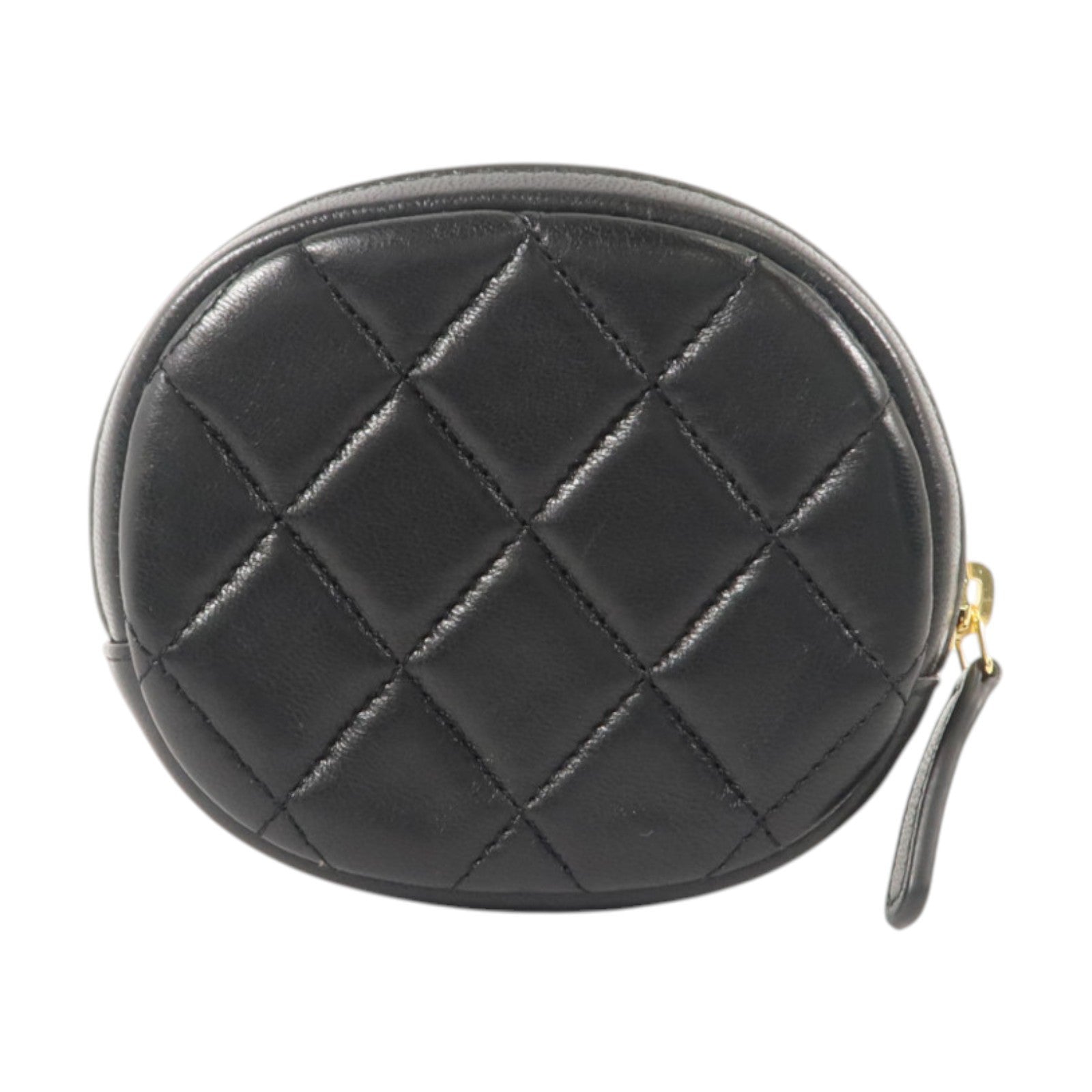 CHANEL 羊皮皮革Classic Round Coin Purse金扣零錢包