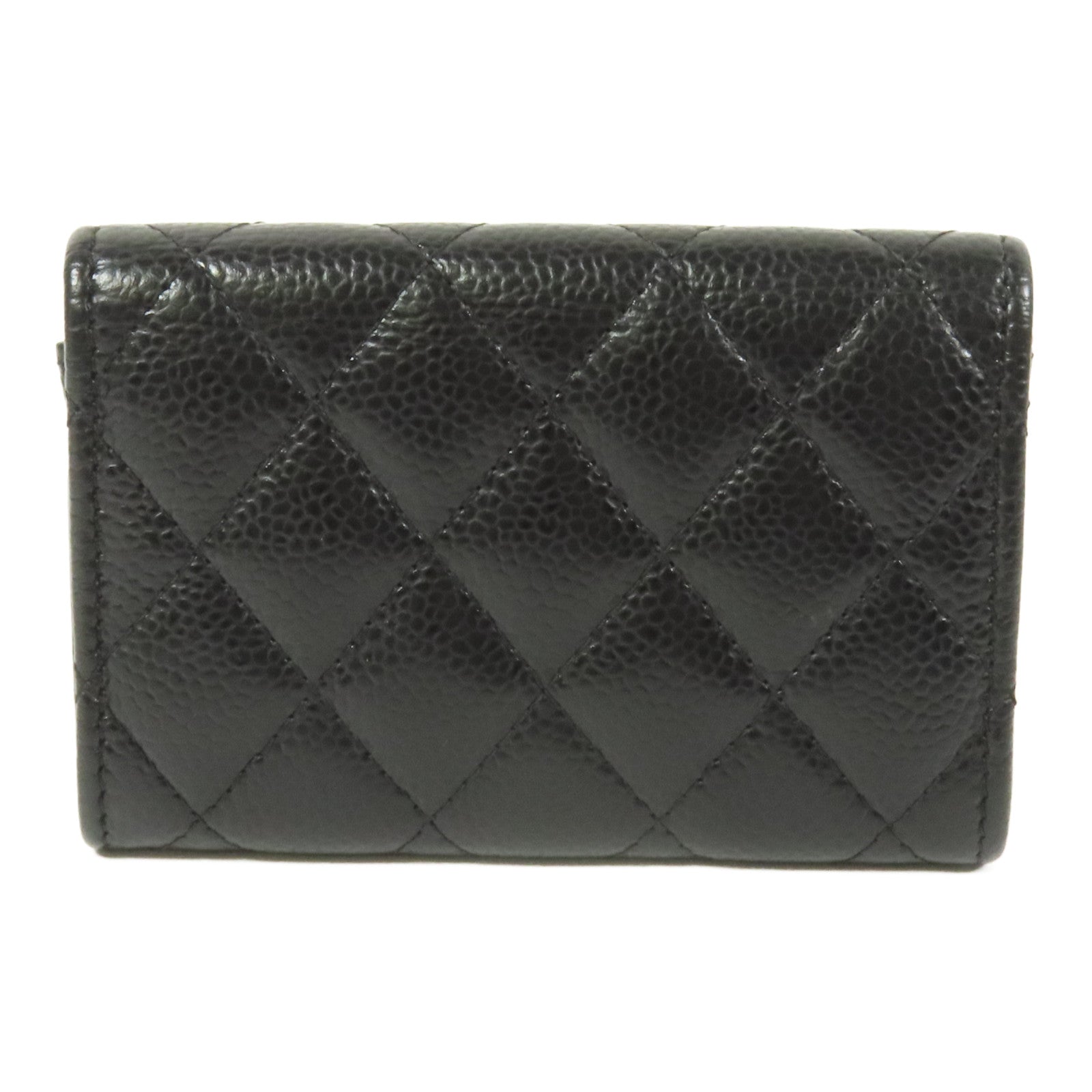 CHANEL 牛皮皮革Card Case銀扣卡片套