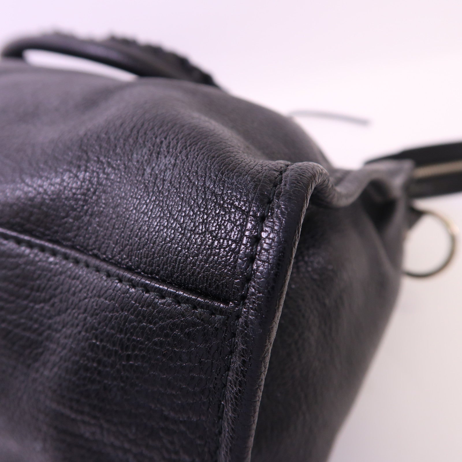 BALENCIAGA Chevre皮革City銀扣手挽肩背兩用袋