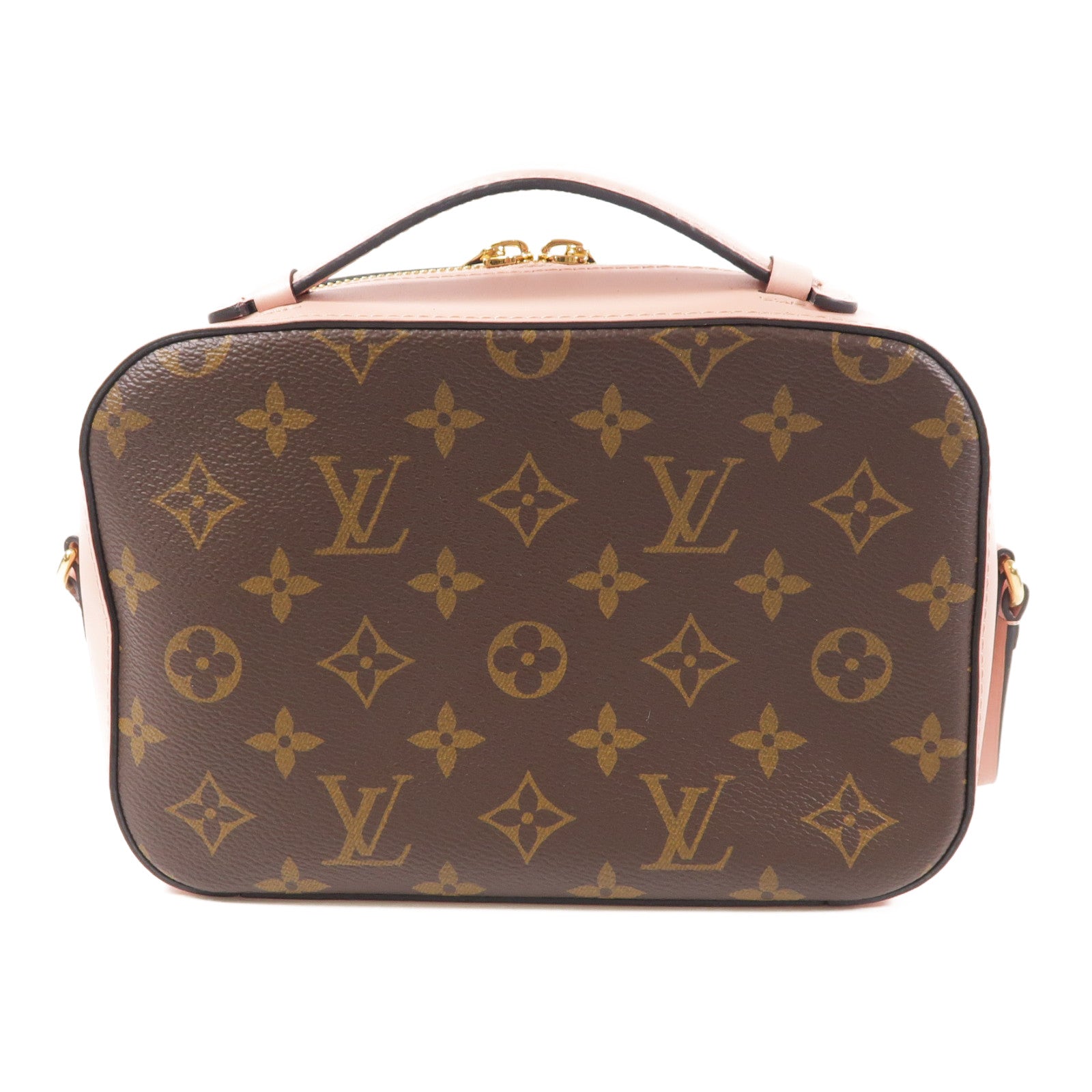 LOUIS VUITTON LV GHW Saintonge 2way Shoulder Hand Bag Monogram M44442 Brown