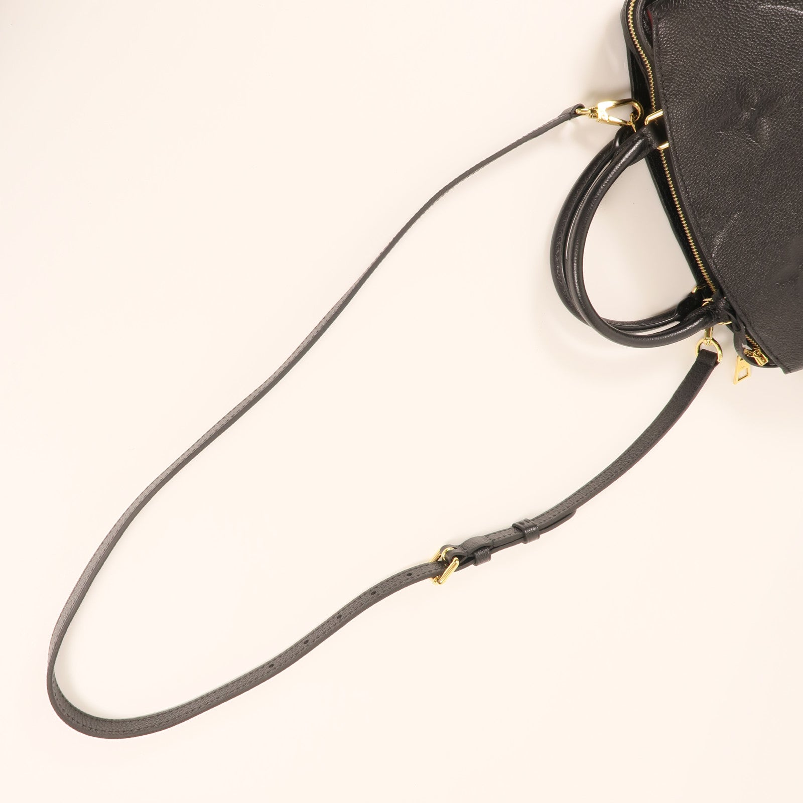 LOUIS VUITTON Monogram Empreinte Petit Palais金扣手挽肩背兩用袋