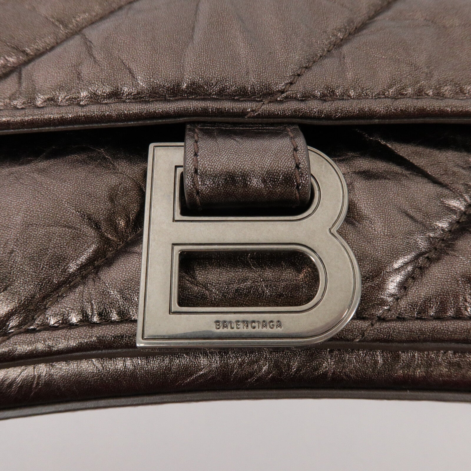 BALENCIAGA 牛皮皮革Small Crush Chain Quilted鏈帶肩背袋