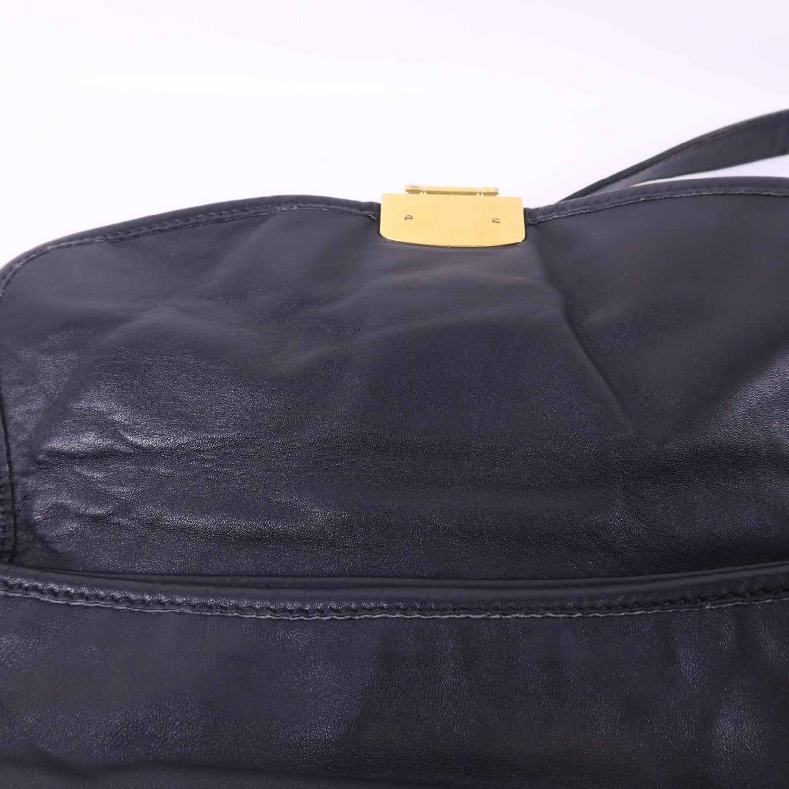 Miu Miu 羊皮皮革2 Way Shoulder Bag金扣手挽肩背兩用袋