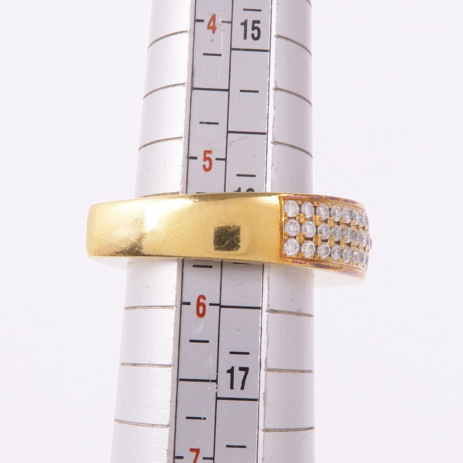 PIAGET 【激減優惠】18K黃金Diamond Ring鑽石戒指PIAGET#51/US#5.5