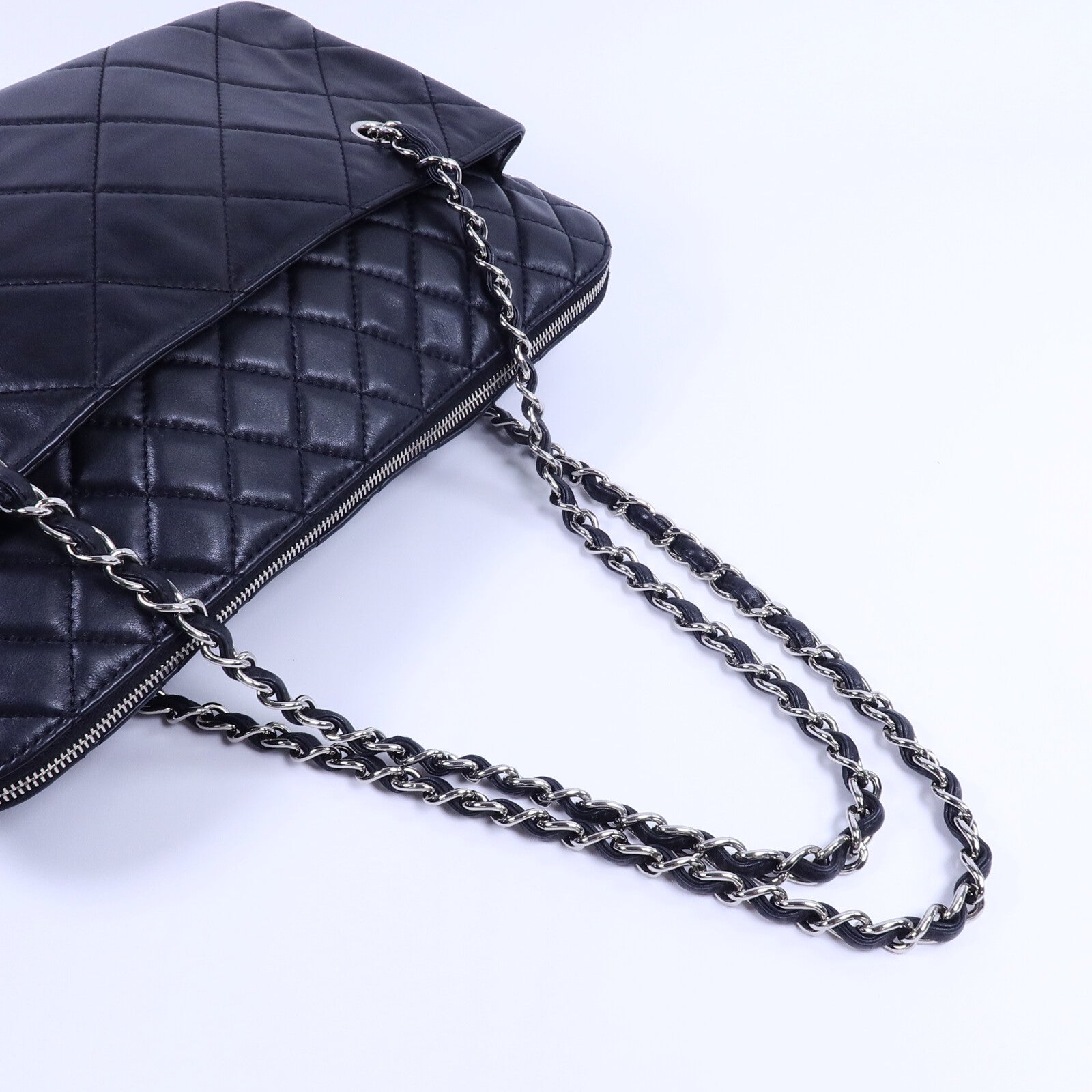 CHANEL 牛皮皮革Chain Shoulder Bag鏈帶手挽袋