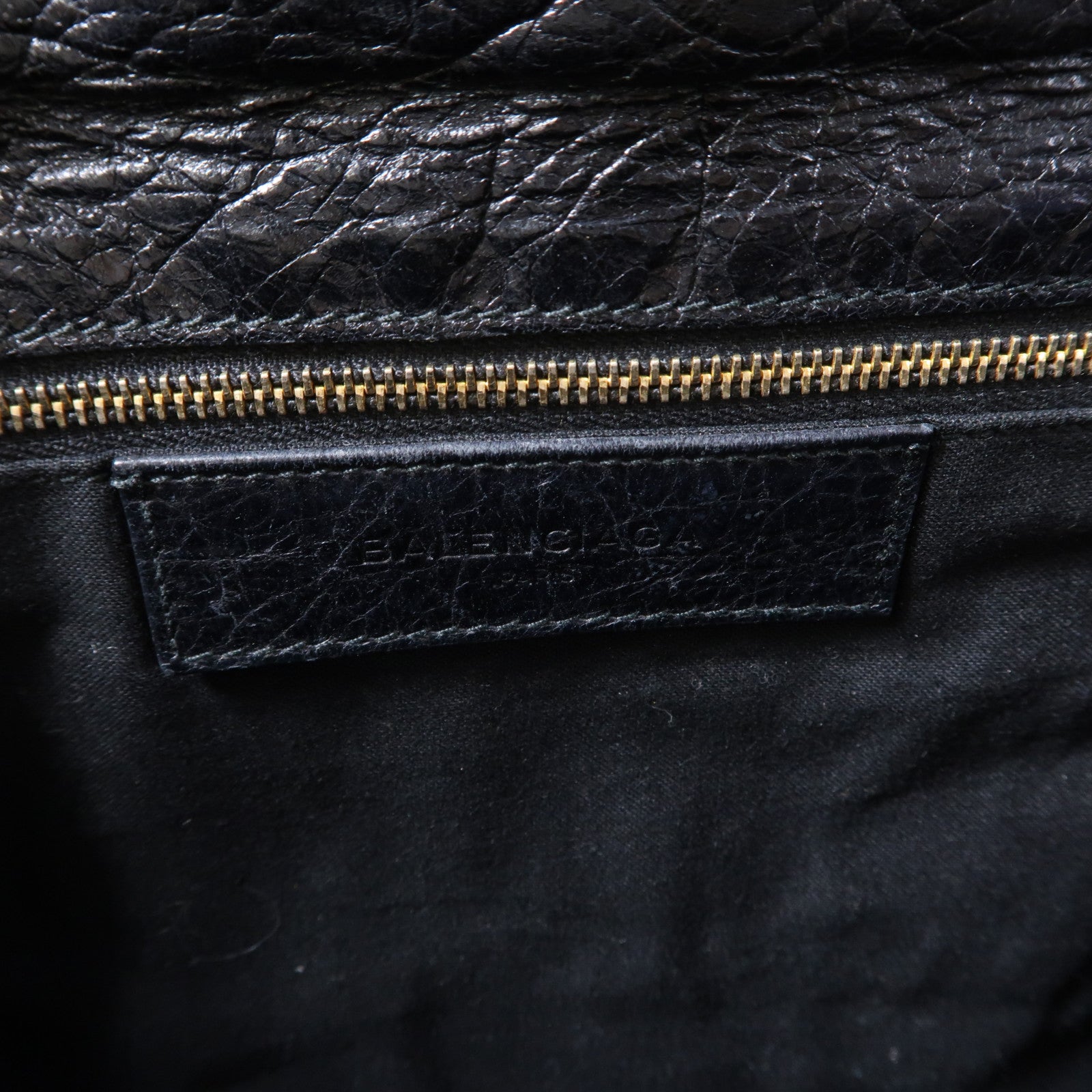 BALENCIAGA 牛皮皮革Giant Envelope金扣肩背袋黑色