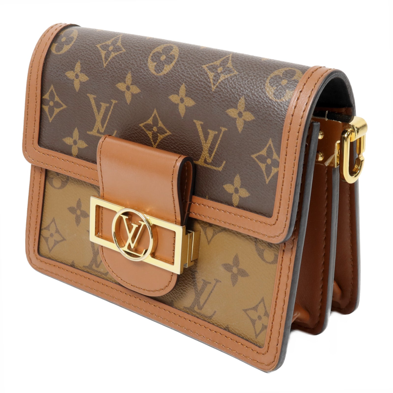 LOUIS VUITTON Monogram Reverse Mini Dauphine肩背袋