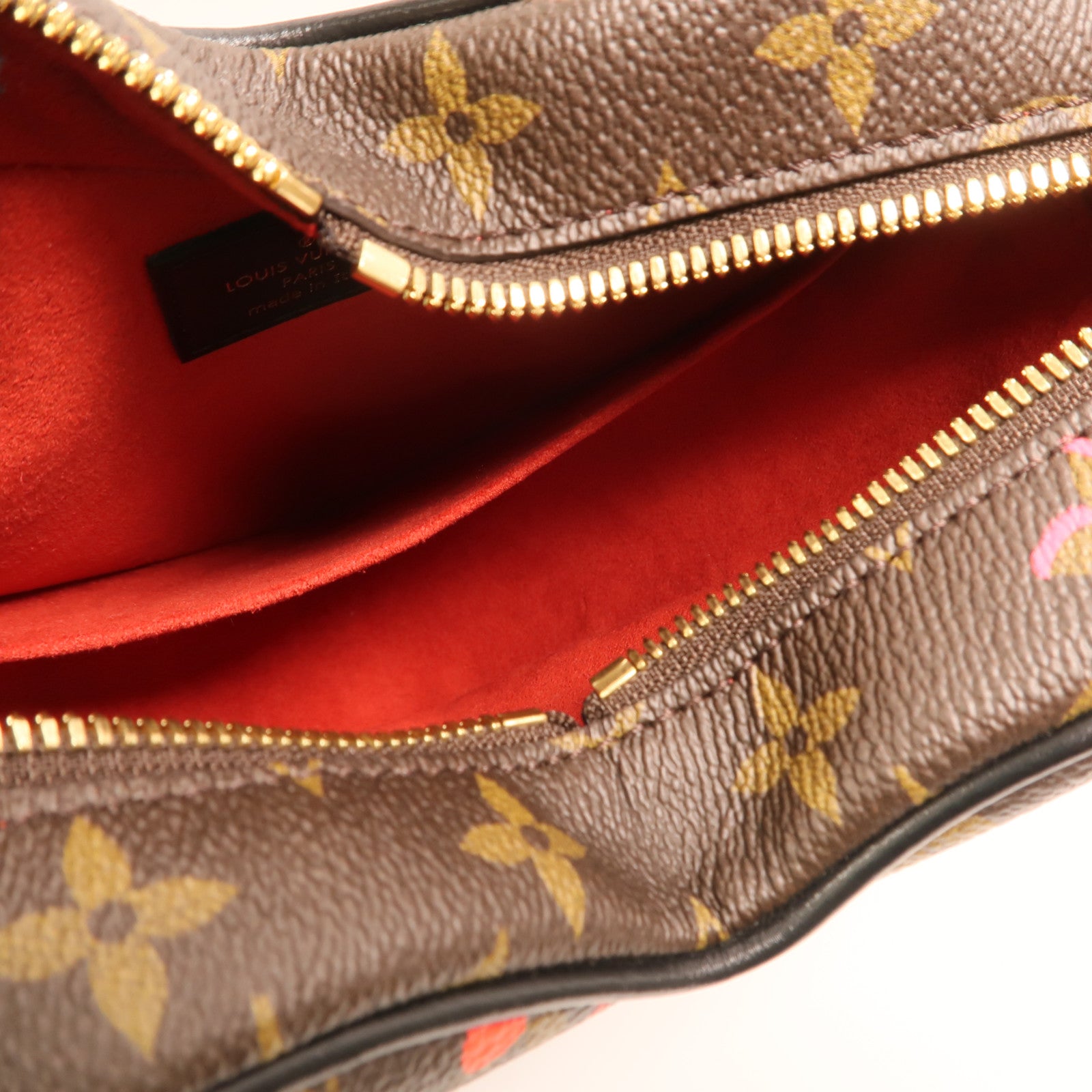 LOUIS VUITTON Monogram Sac Coeur Fall In Love金扣肩背袋棕色