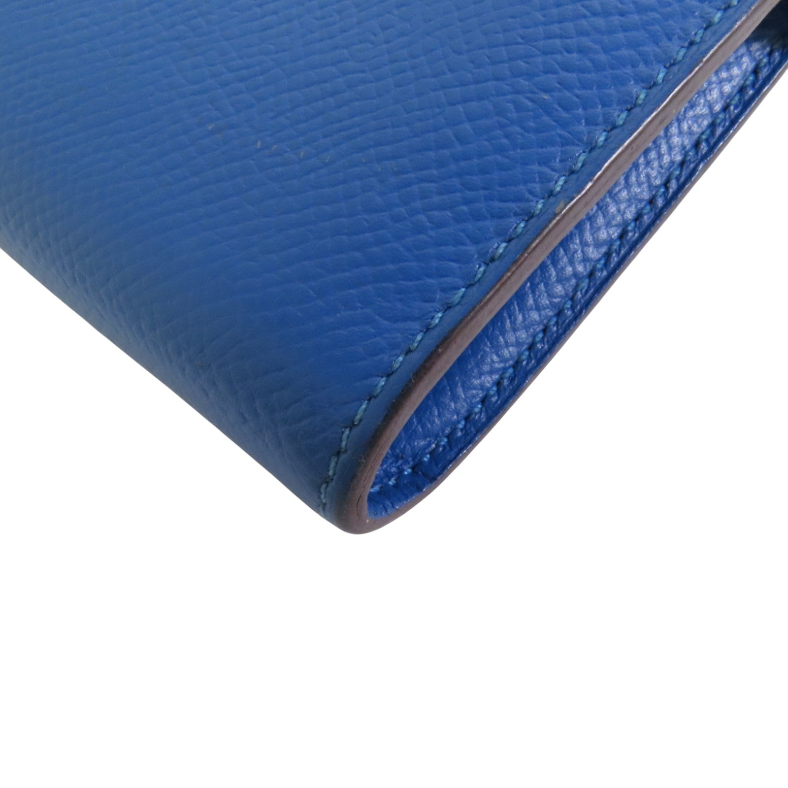 HERMES Epsom皮革Kelly Wallet銀扣長錢包