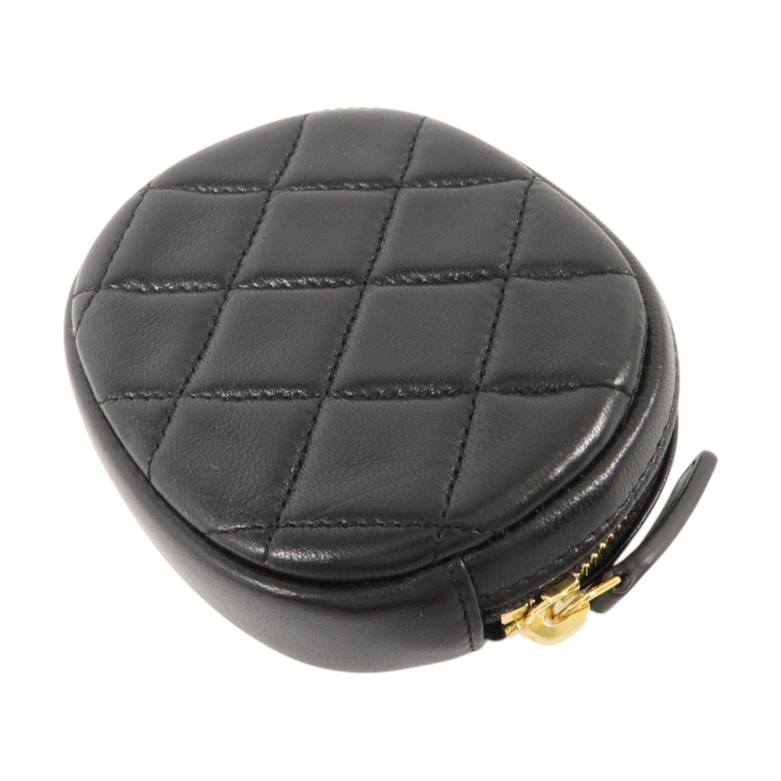 CHANEL 羊皮皮革Classic Round Coin Purse金扣零錢包