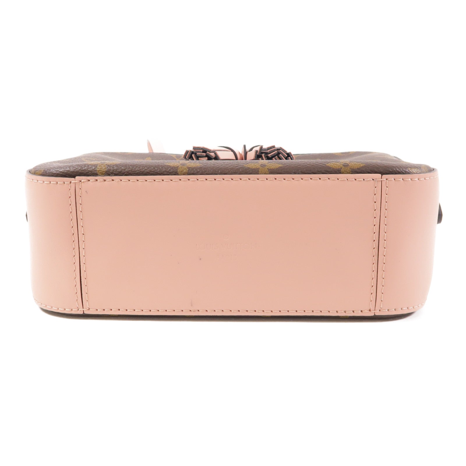 LOUIS VUITTON Monogram Saintonge金扣手挽肩背兩用袋