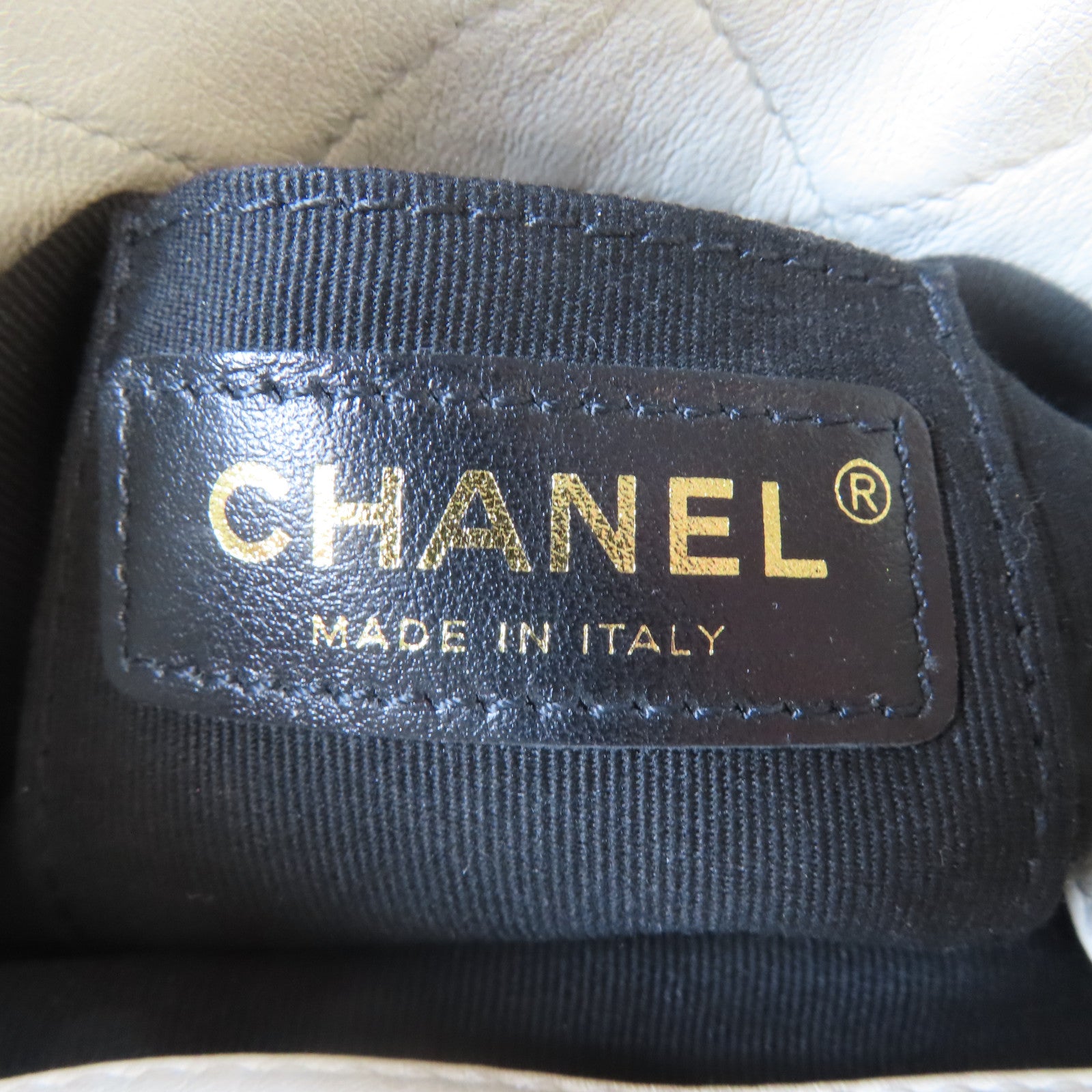 CHANEL 【激減優惠】菱格牛皮皮革2 Way Chain Shoulder Bag金扣鏈帶手挽肩背兩用袋白色
