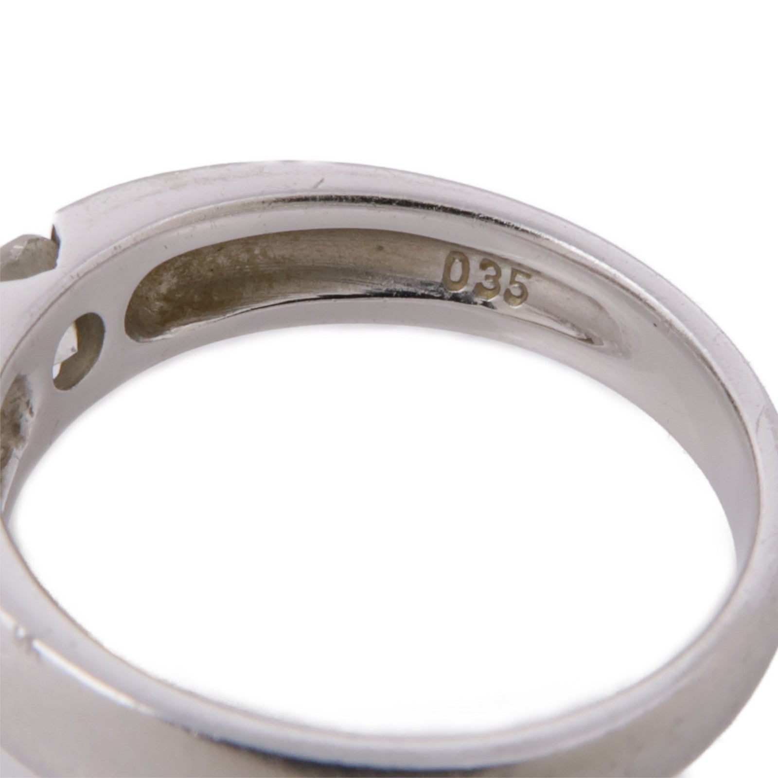 JEWELRY PT900鉑金/18K白金Diamond Ring鑽石戒指US#6.25