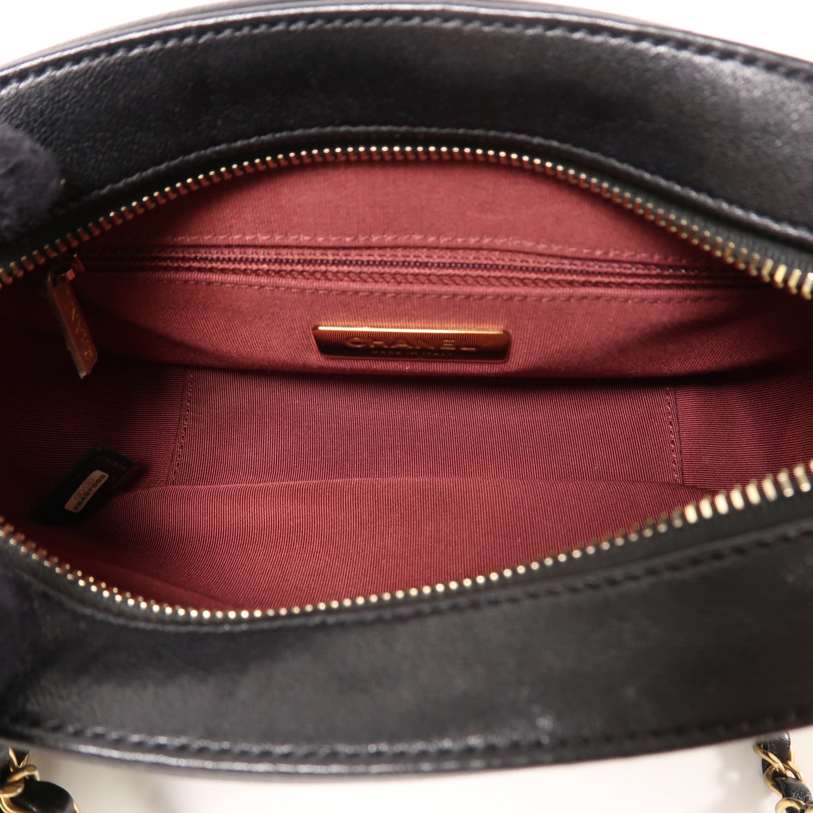 CHANEL 牛皮皮革Chanel 19 Camera金扣鏈帶肩背袋